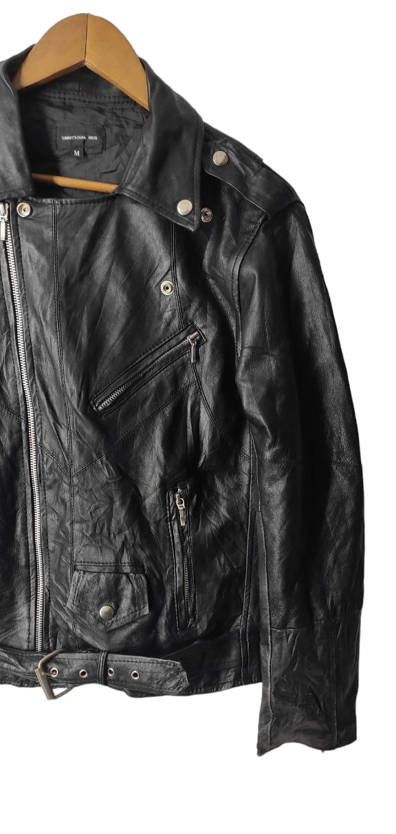 Japanese Brand VINTAGE SHIMOKITAZAWA RENGO PERFECTTO PUNK LEATHER JACKET Size US M / EU 48-50 / 2 - 3 Thumbnail