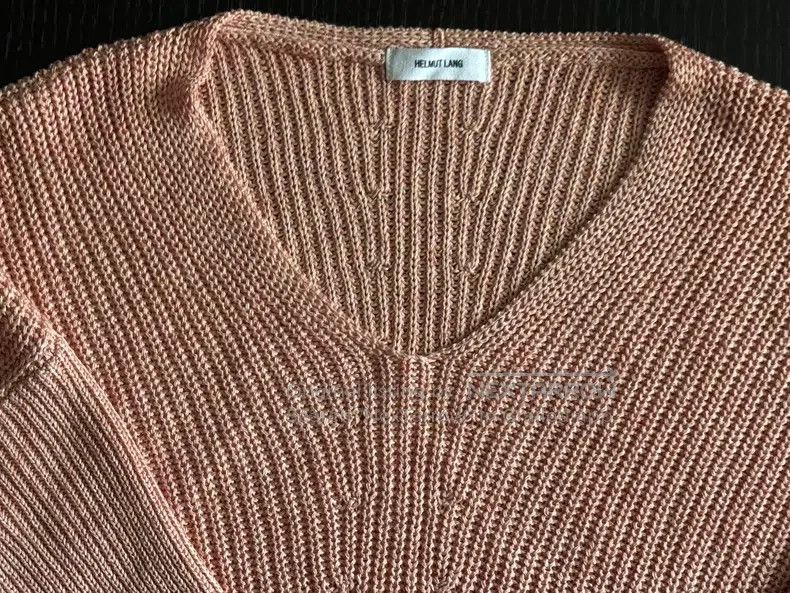 Other HELMUT LANG Knitted Short Sleeve Top - Dark Orange Pink Size M / US 6-8 / IT 42-44 - 6 Thumbnail