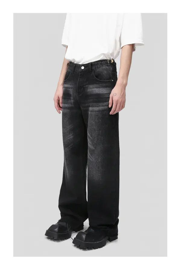 VIBE Black washed loose straight jeans Size US 32 / EU 48 - 3 Thumbnail