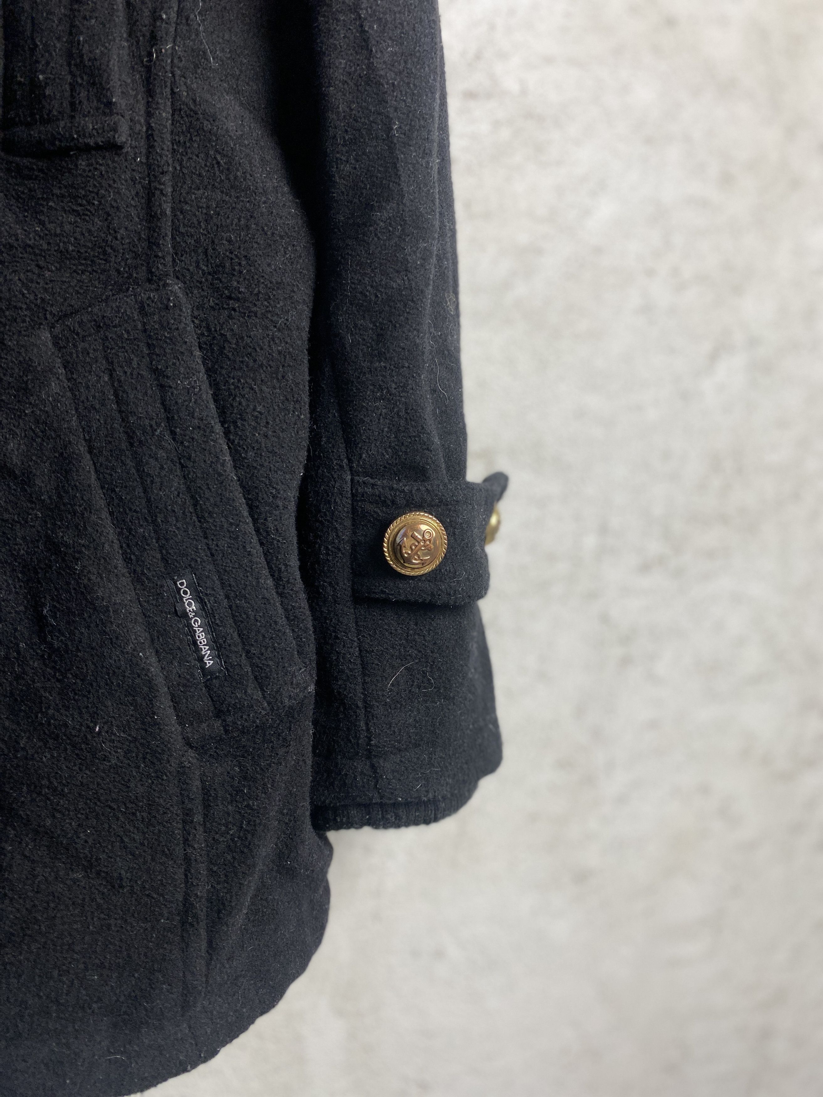 Dolce & Gabbana D&G Dolce & Gabbana black coat double breast Size L / US 10 / IT 46 - 2 Thumbnail