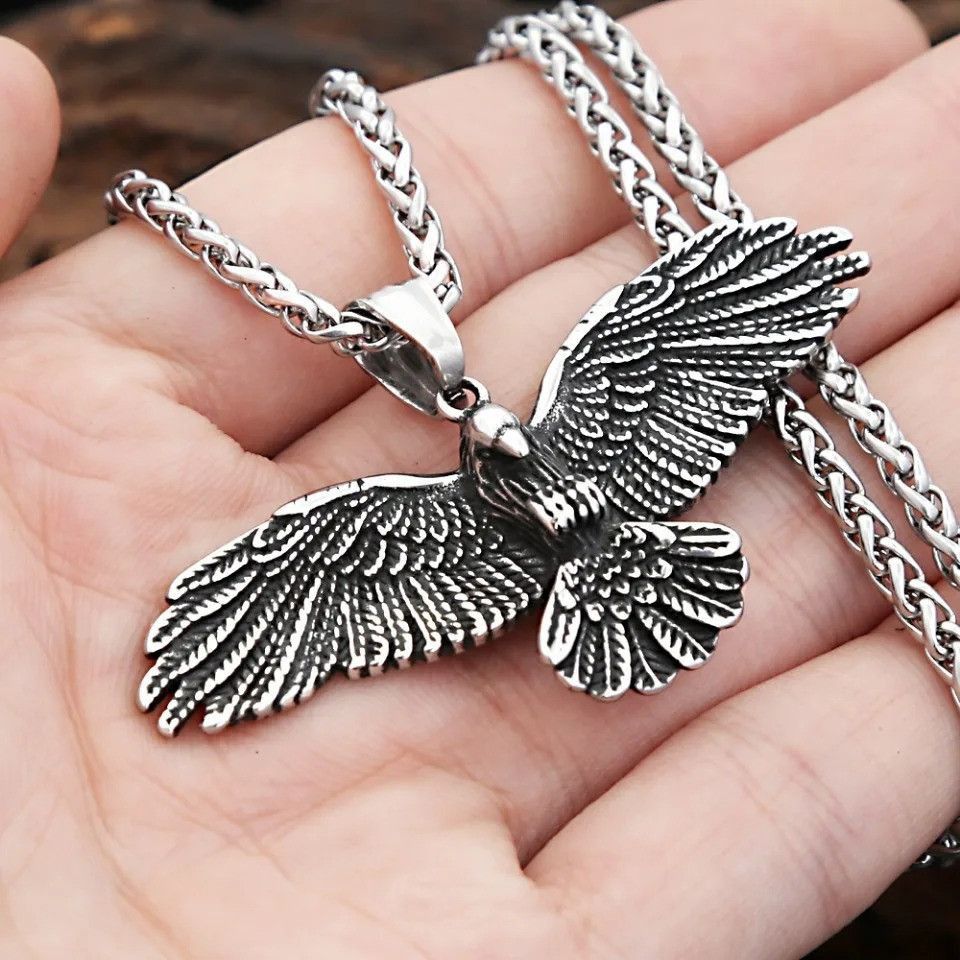 Vintage Eagle Pendant Necklace Size ONE SIZE - 1 Thumbnail