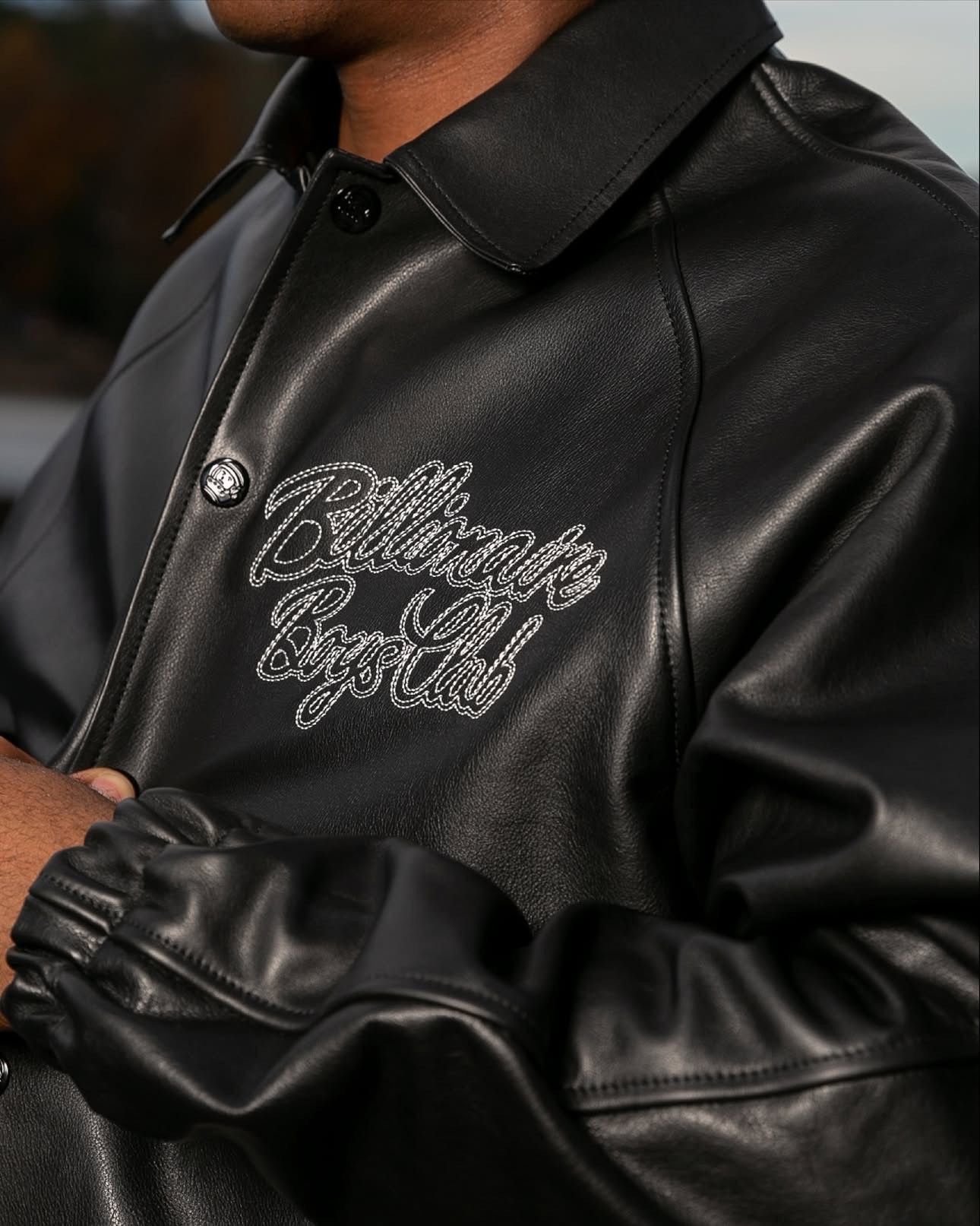 Billionaire Boys Club BILLIONAIRE BOYS CLUB LEATHER COACH JACKET- BLACK, size S Size US S / EU 44-46 / 1 - 3 Thumbnail