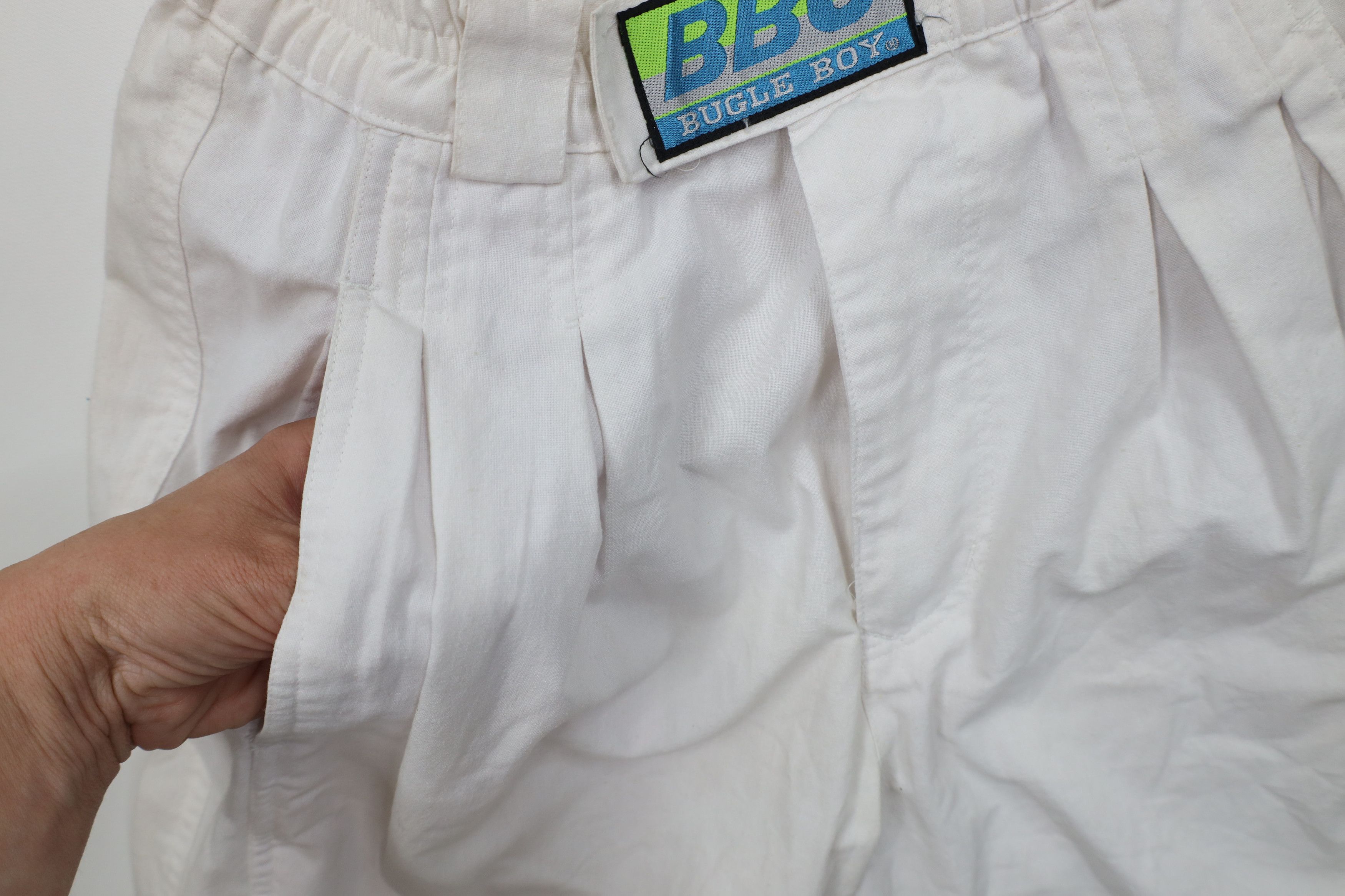 Vintage Deadstock Vintage 80s 90s Bugle Boy Pleated Pants White Size US 28 / EU 44 - 8 Thumbnail