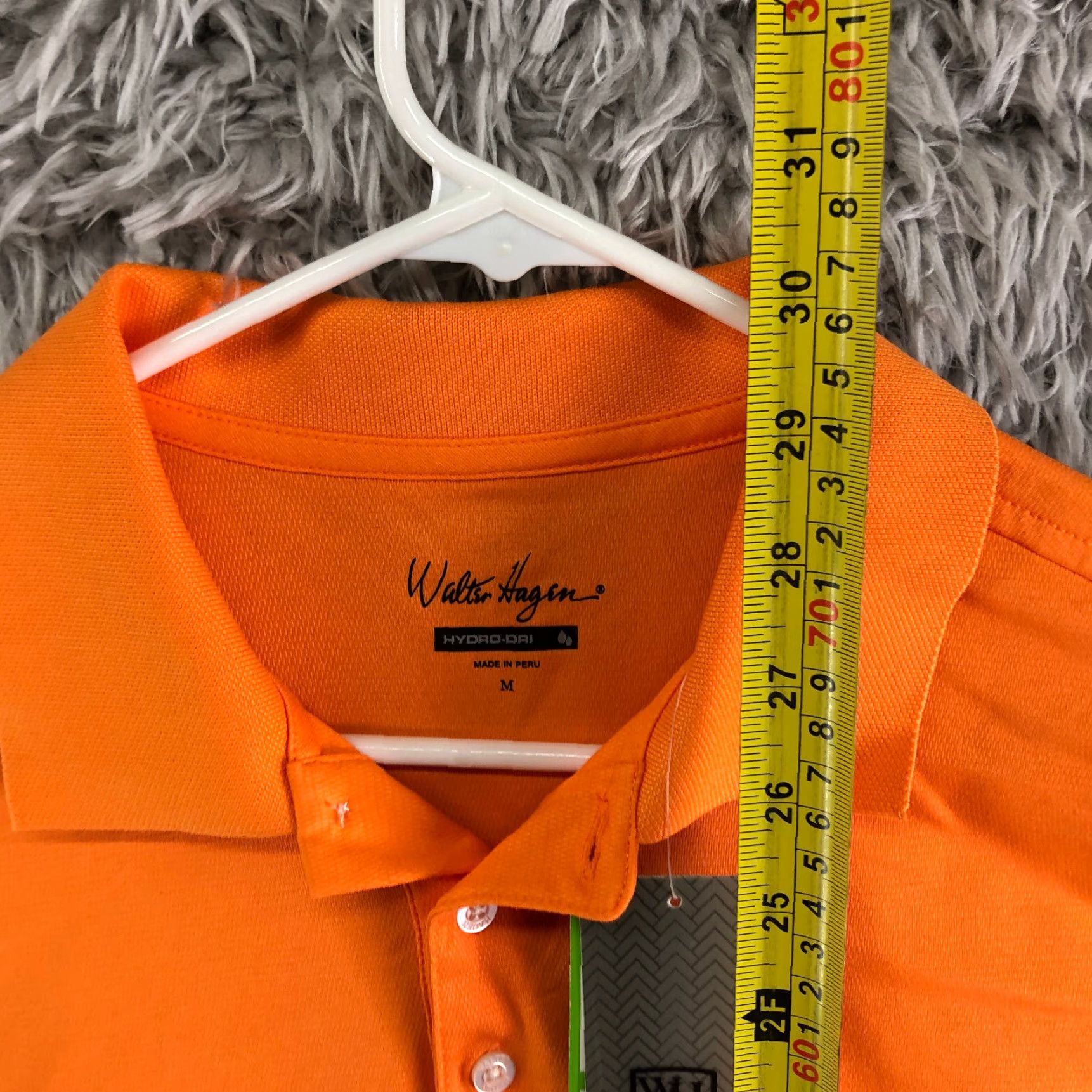 Vintage Walter Hagen Orange Tournament Polo Shirt Mens M Hydro-Dri Polyester Cotton Polo Sports Golf Shirt Mens M Orange Walter Hagen Tournament Polo Size US M / EU 48-50 / 2 - 3 Thumbnail