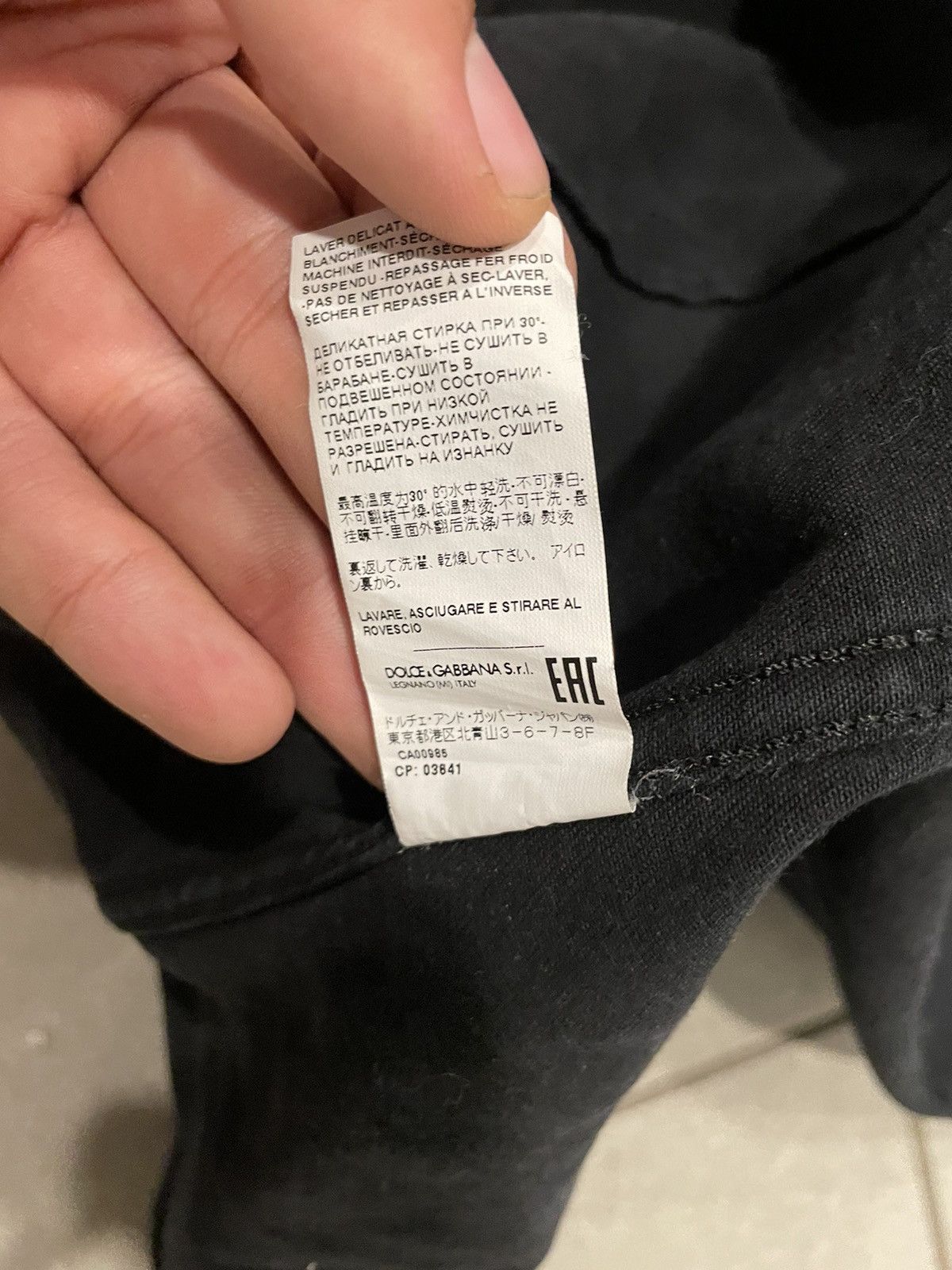 Dolce & Gabbana Dolce & Gabbana black denim jacket Size US S / EU 44-46 / 1 - 7 Thumbnail