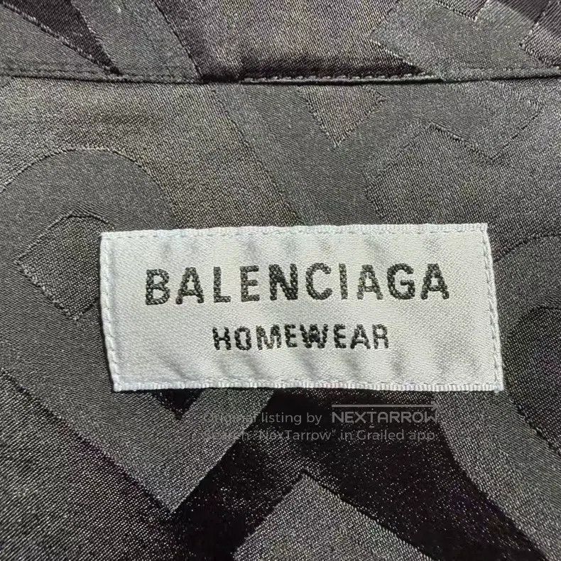 Balenciaga Balenciaga Logo Letter Silk Shirt Size XS / US 0-2 / IT 36-38 - 4 Thumbnail