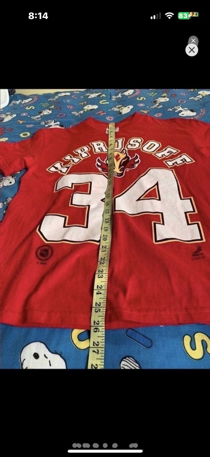 NHL ***FINAL DROP***RARE CALGARY FLAMES KIPURSOFF SHIRT M Size US M / EU 48-50 / 2 - 6 Thumbnail