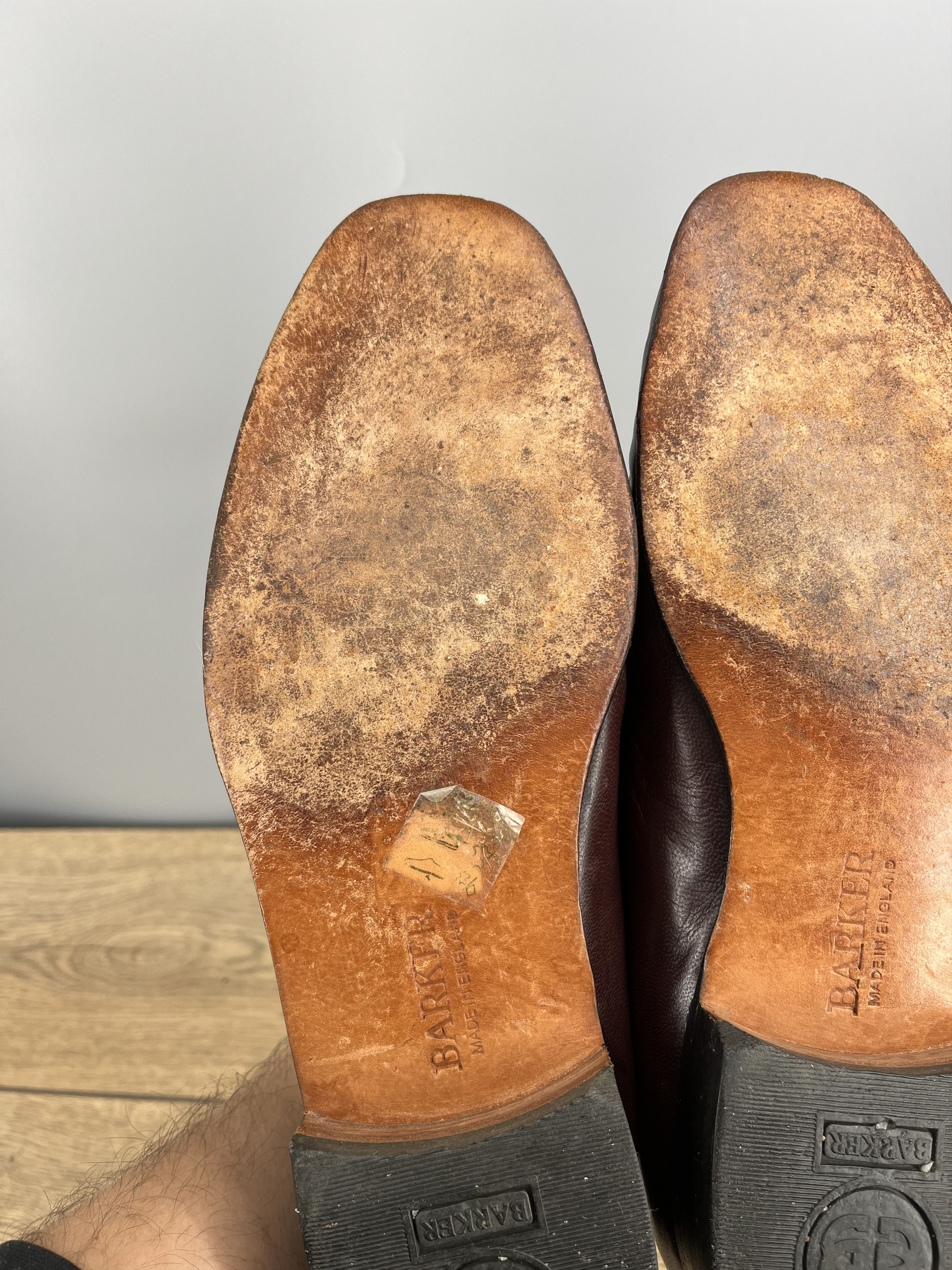 Barker Barker England Vintage Oxblood Leather Loafers UK 9.5 Size US 9.5 / EU 42-43 - 9 Thumbnail