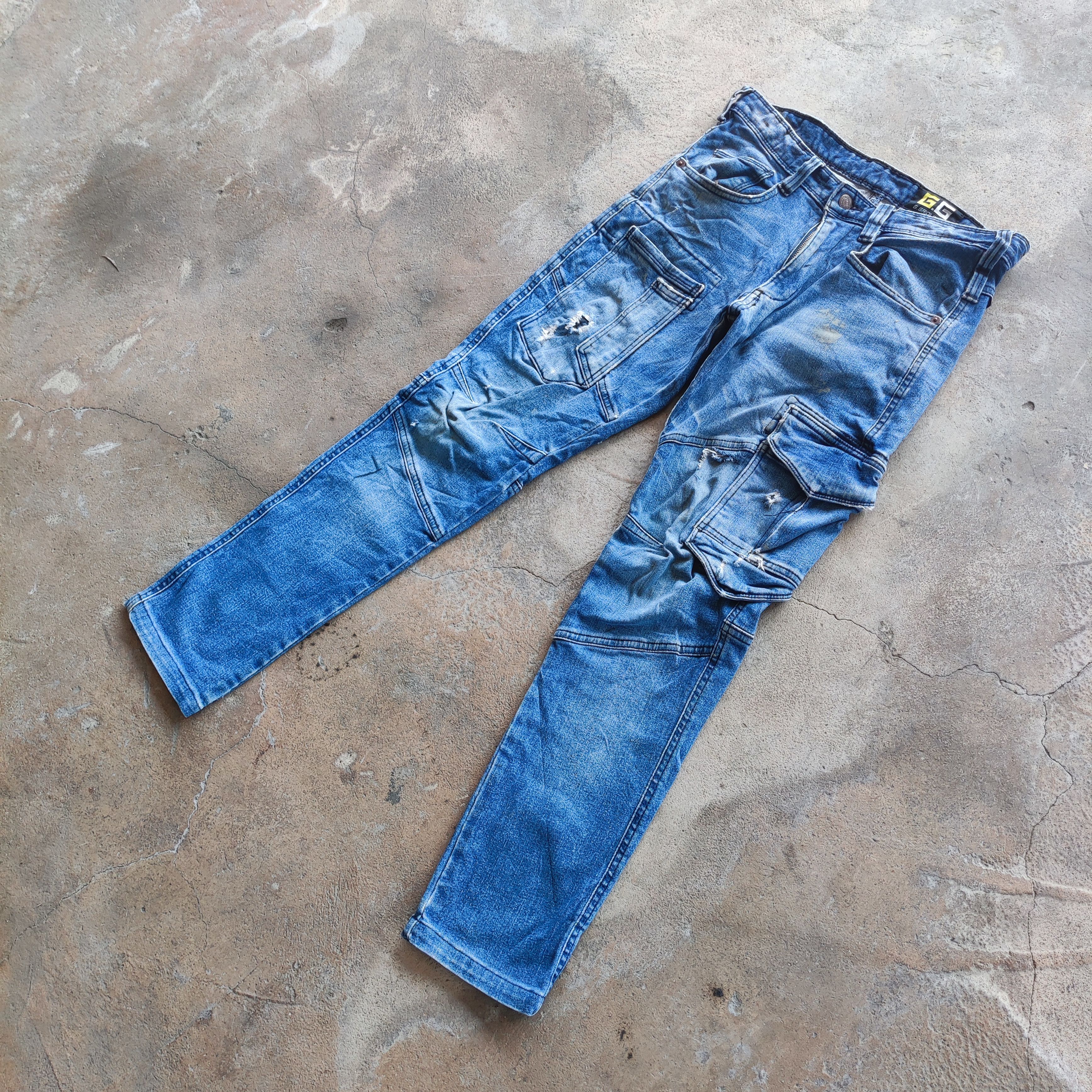 Japanese Brand Vintage Japanese Brand Jeans 7 Pocket Tactical Cargo Pants Size US 30 / EU 46 - 2 Thumbnail