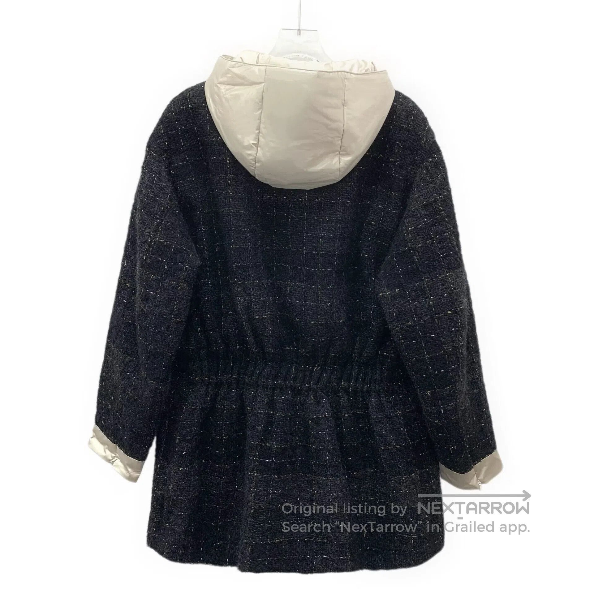 Chanel Chanel Black Gold Thread Wool Woven Tweed Hooded Long Slee Size XS / US 0-2 / IT 36-38 - 2 Thumbnail