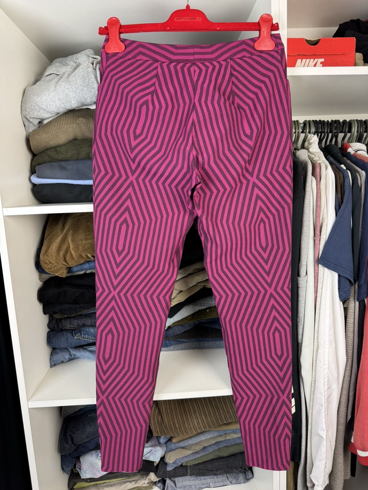 Issey Miyake Issey Miyake Women's Geometric Print Pants Size 3 Size 27" / US 4 / IT 40 - 19 Thumbnail