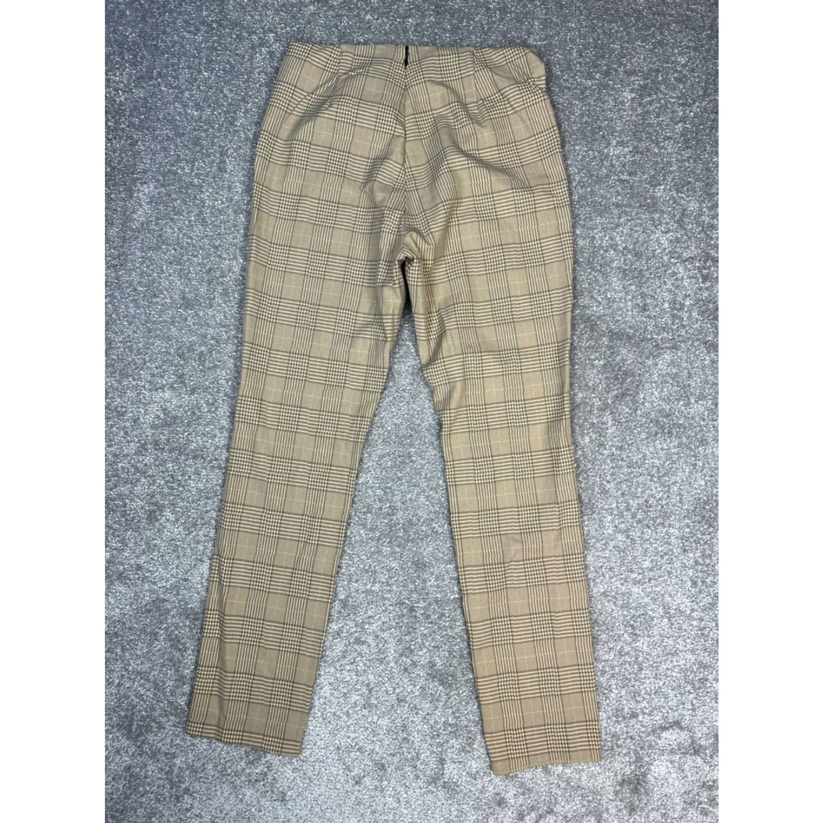 Rag & Bone rag & bone Pants Women 6 Brown Glen Plaid Stretch High Rise Back Zip Tapered Leg Size 28" / US 6 / IT 42 - 2 Thumbnail