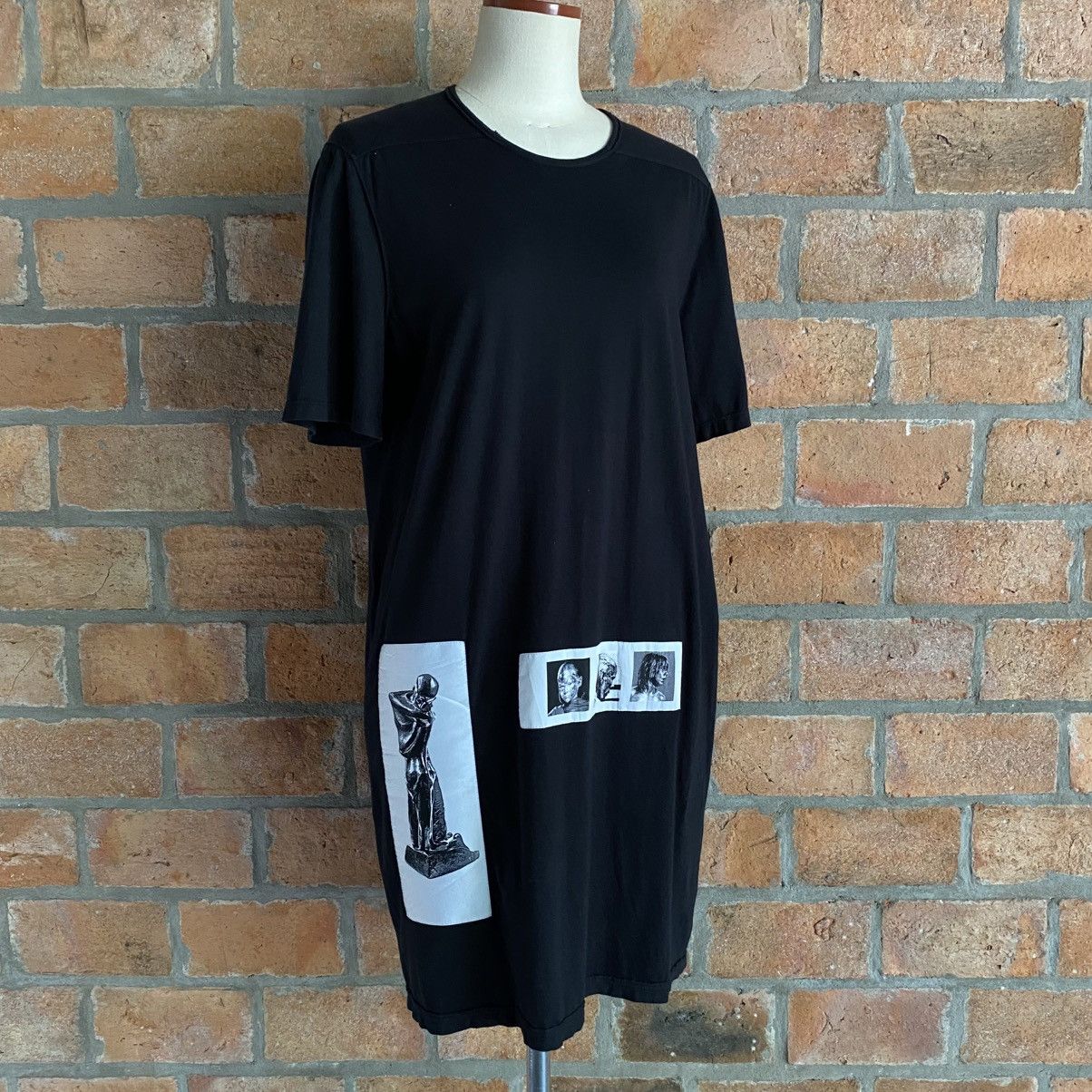 Rick Owens Drkshdw Rick Owens DRKSHDW Patch Level Tee SS2017 Size US S / EU 44-46 / 1 - 3 Thumbnail