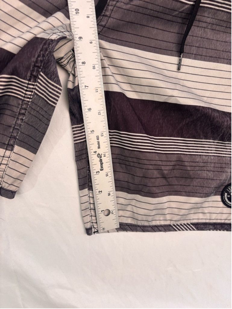 Lost Enterprises Men's Lost Swim Trunks Size 32 Gray Striped Size US 30 / EU 46 - 7 Thumbnail