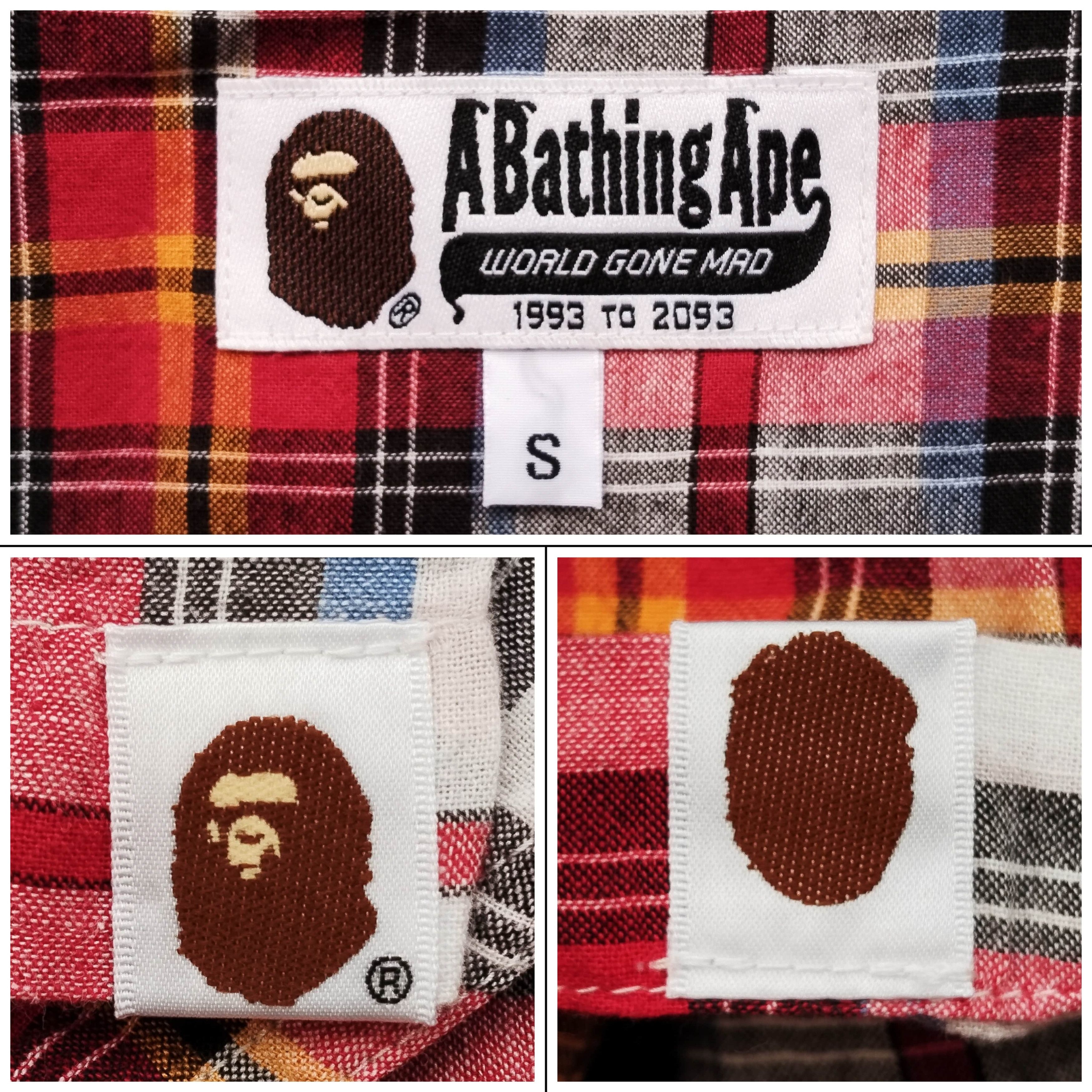 Bape Bape Baby Milo Gingham Button Up Size US S / EU 44-46 / 1 - 5 Thumbnail