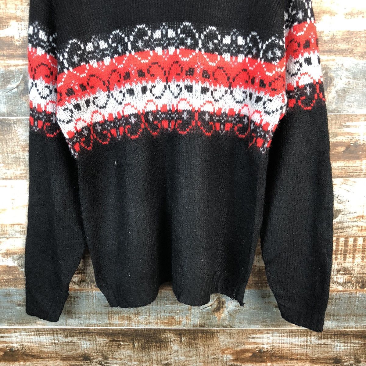 Homespun Knitwear × Japanese Brand Revere Dark Blue art vintage Knitwear #A1821 Size US M / EU 48-50 / 2 - 6 Thumbnail