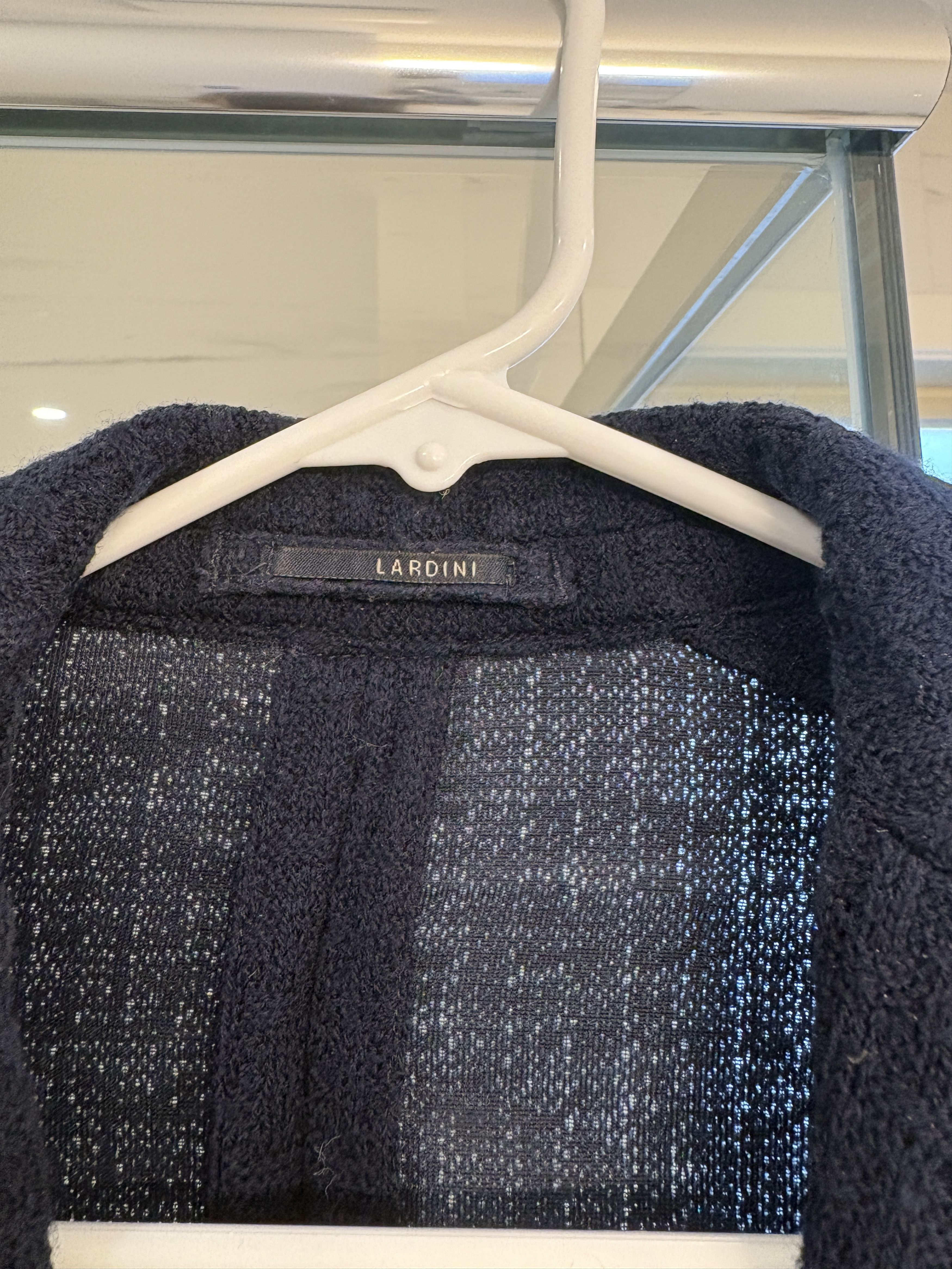 Lardini Lardini Liknit Unstructured Blue Knit Sweater Blazer Size 42R - 2 Thumbnail