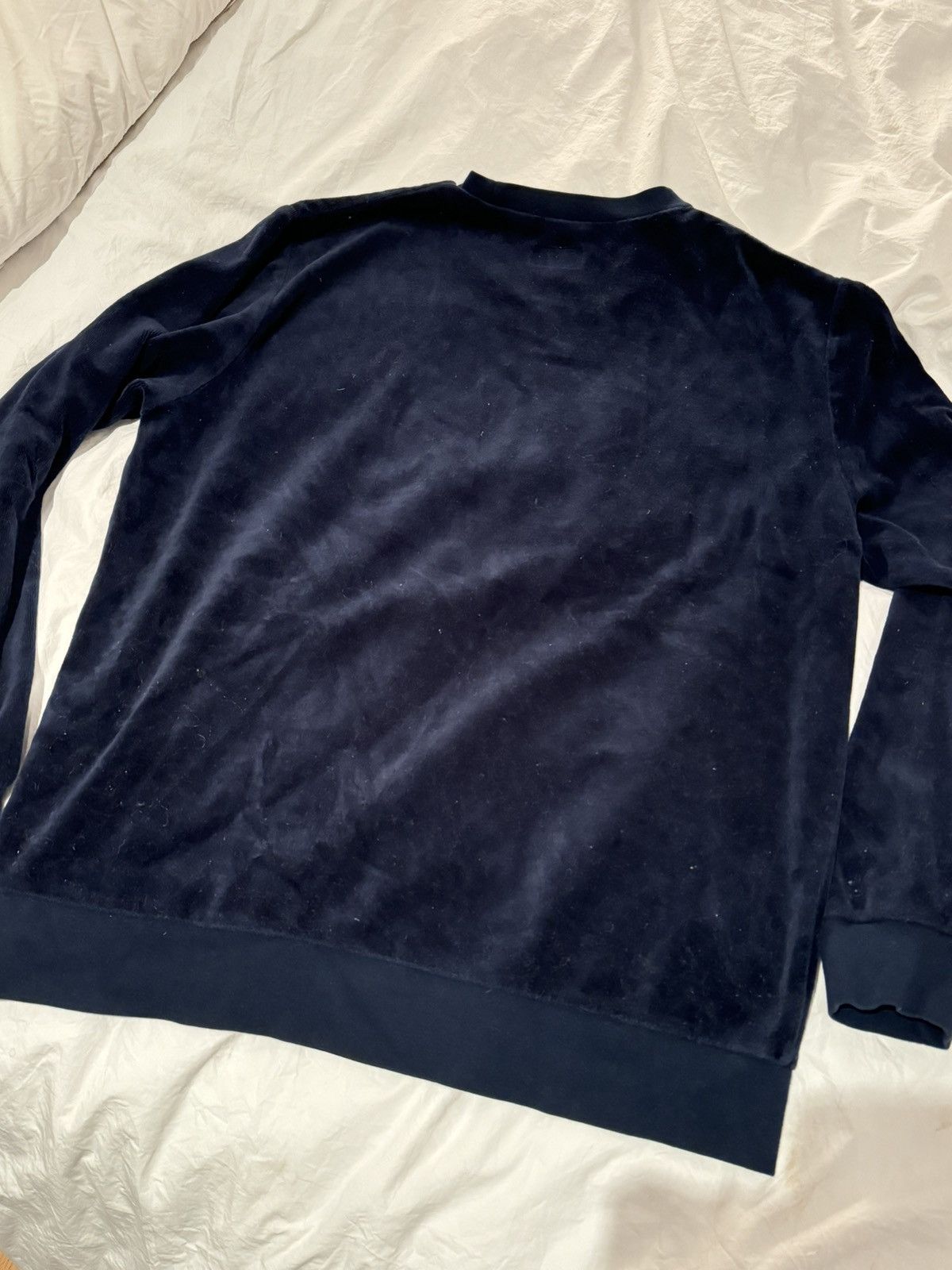 Supreme Supreme velour navy crew neck Size US L / EU 52-54 / 3 - 3 Thumbnail
