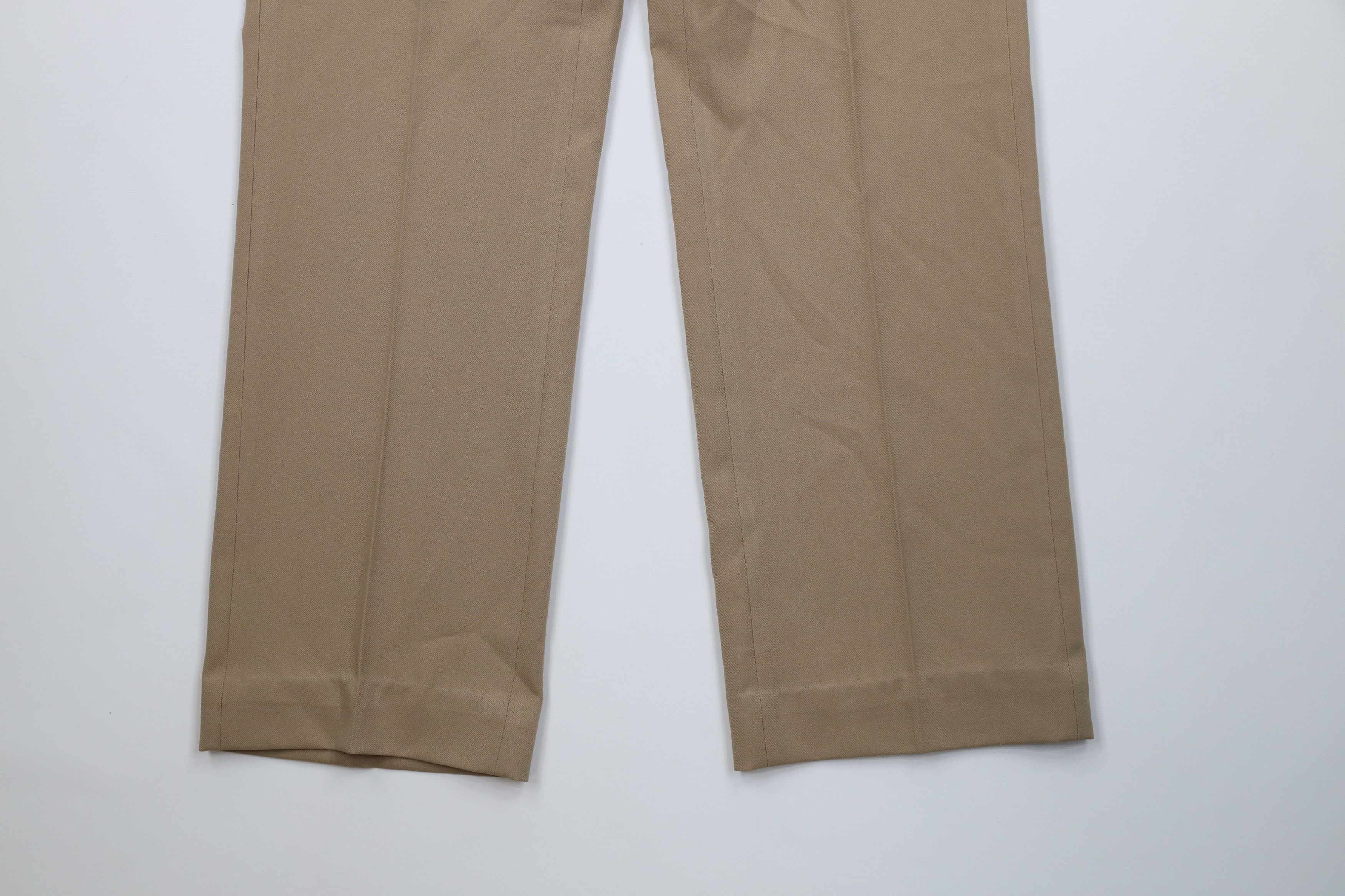 Vintage Vintage 70s Streetwear Flared Wide Leg Chino Pants Beige USA Size US 34 / EU 50 - 4 Thumbnail