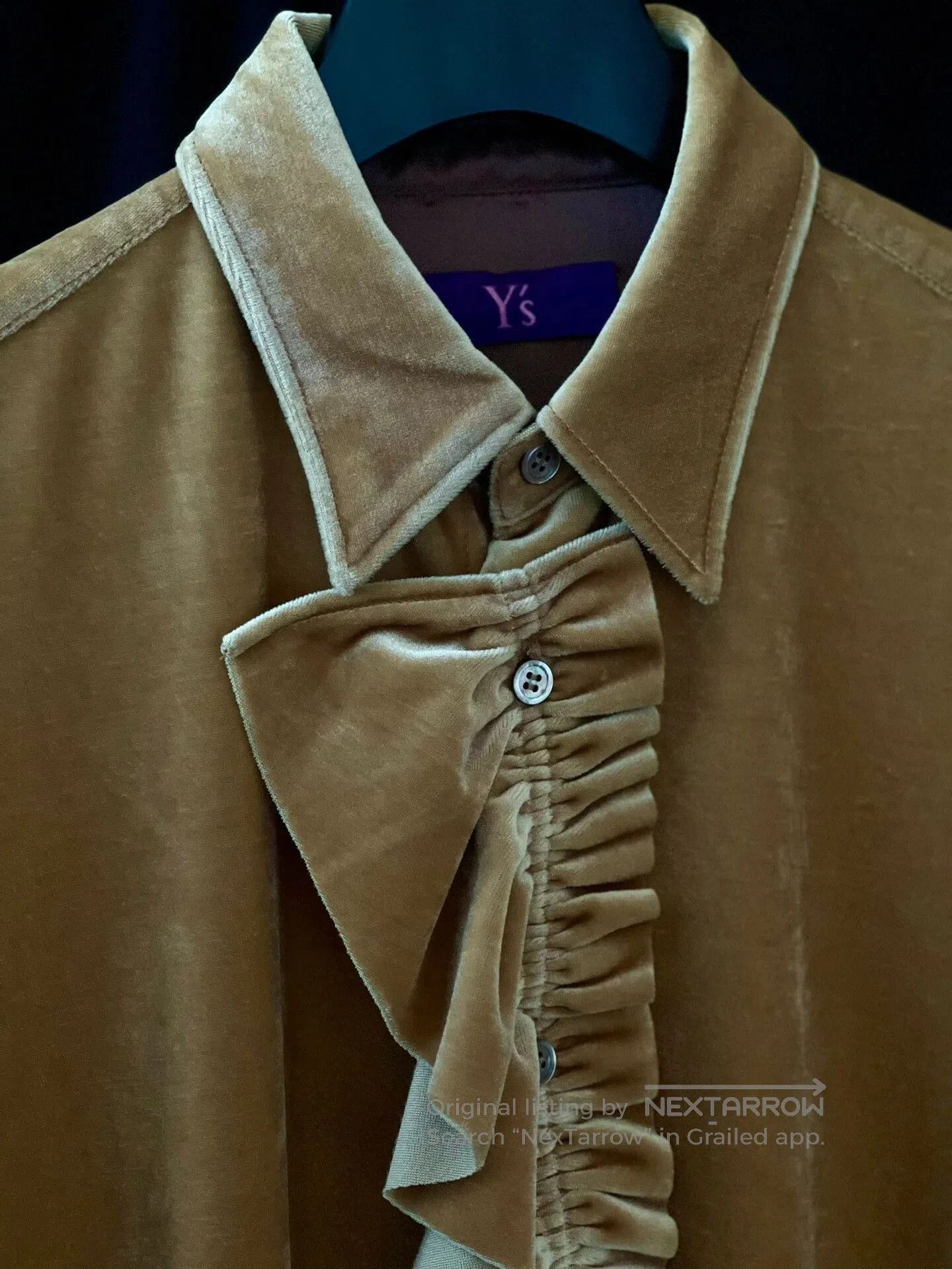 Y's Y's By TAKESHI KOSAKA Velvet Shirt. Size S / US 4 / IT 40 - 7 Thumbnail