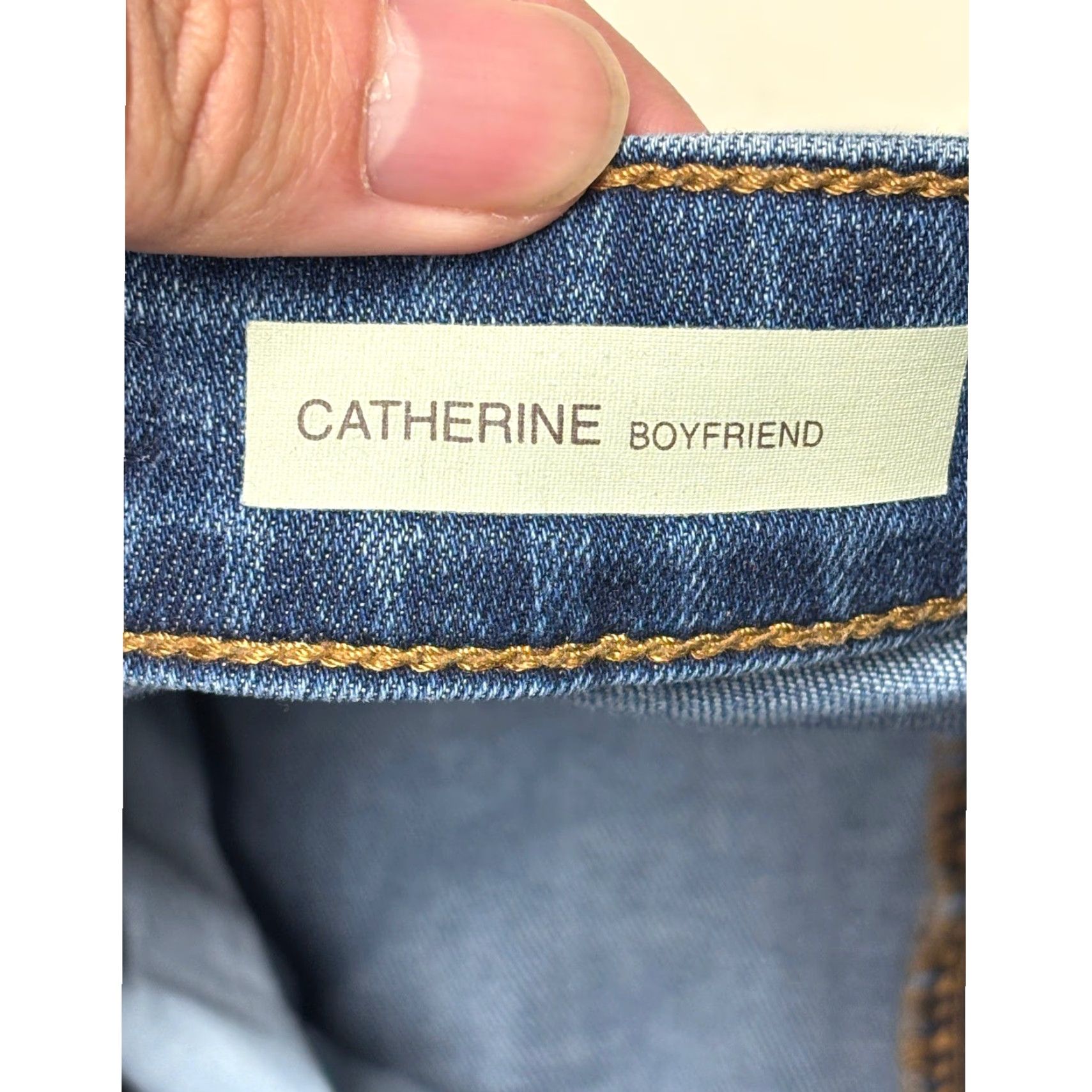 Vintage KUT from the Kloth Catherine Boyfriend Jeans Women's Patchwork Distressed Blue Jeans Size 2 Regular Mid Rise Adults Mens Womens Boys Girls Size 26" / US 2 / IT 38 - 6 Thumbnail