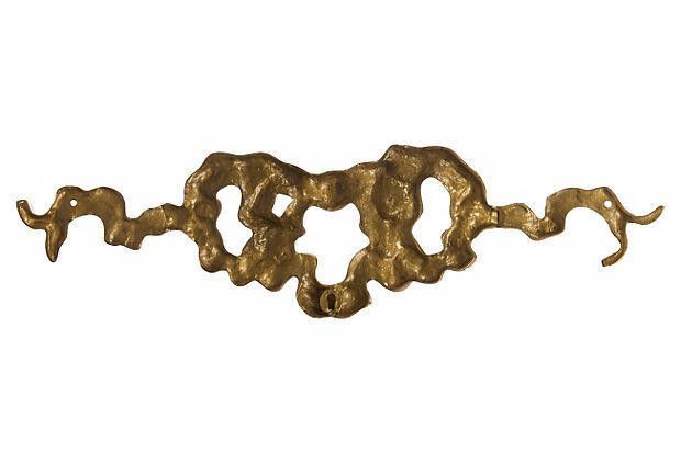 Designer Brass Bow Wall Appliqué Size ONE SIZE - 5 Thumbnail