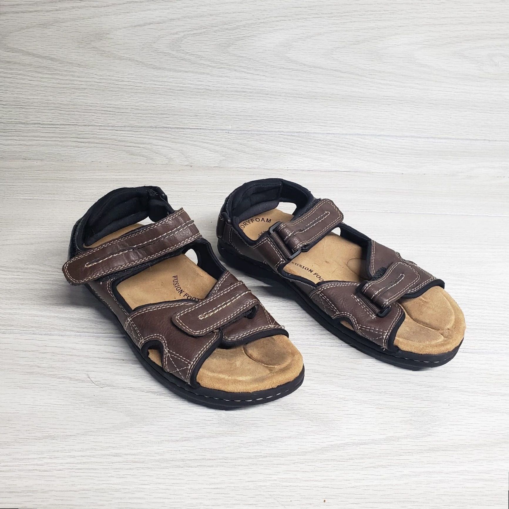 Dockers DOCKERS Sport Sandals Adjustable Strap Hook & Loop Fusion Footbed Adult Men US 8 Brown 8 Soccer Footwear Mens Size ONE SIZE - 2 Thumbnail