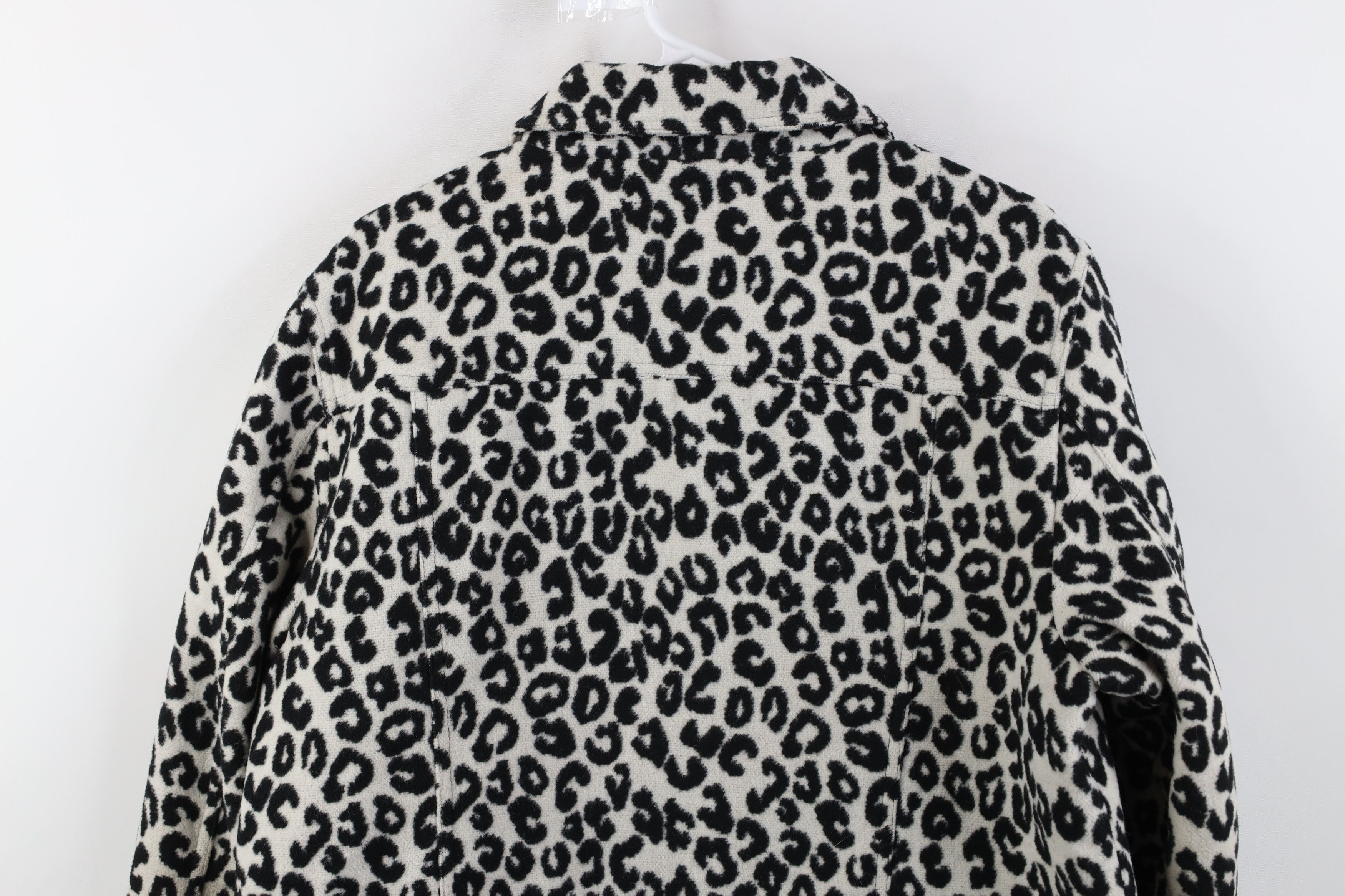 Levi's Vintage Y2K Levis Cheetah Quilted Fleece Trucker Jacket Size L / US 10 / IT 46 - 14 Thumbnail