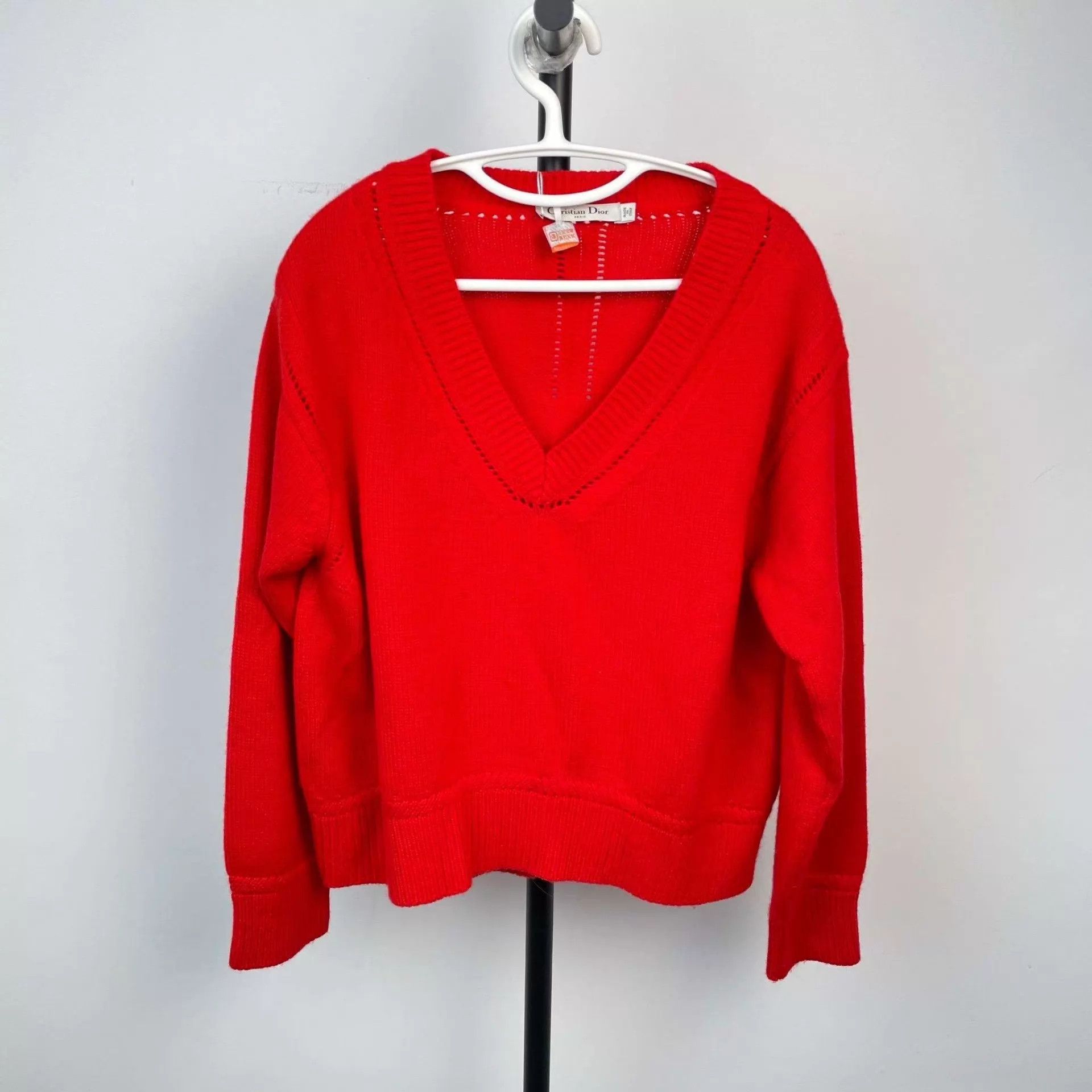 Dior Dior 95 New Red Sweater FR 38 Size S / US 4 / IT 40 - 1 Thumbnail