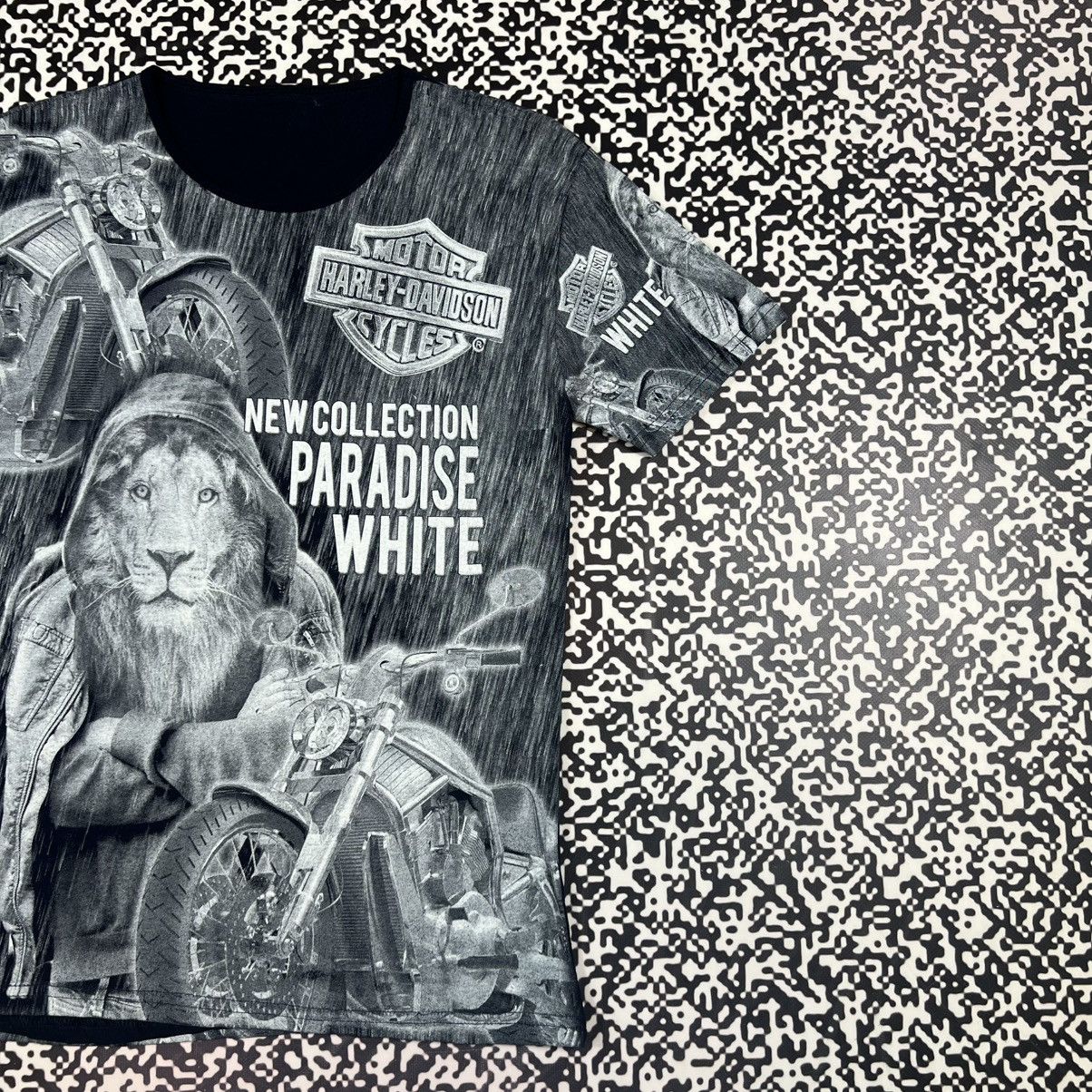 Harley Davidson Vintage Y2K Harley Davidson Over Print Biker Cycles T-shirt Size US M / EU 48-50 / 2 - 3 Thumbnail