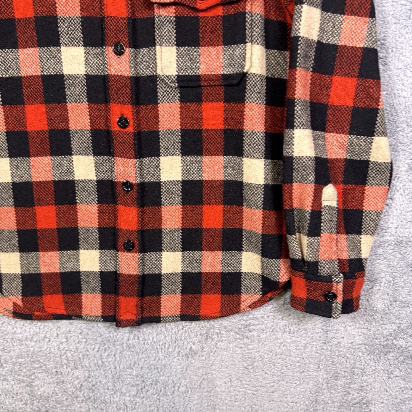 J.Crew J. Crew Shirt Jacket Mens M Wool Buffalo Plaid Mackinaw E3429 Wallace Barnes Red Wool Jacket Men M Plaid Overcoat Size US M / EU 48-50 / 2 - 2 Thumbnail