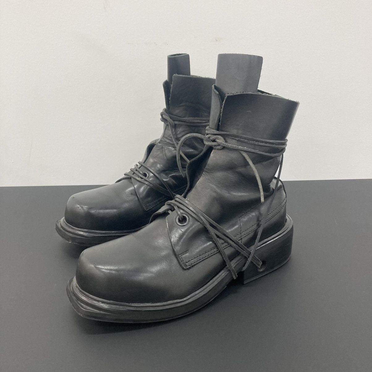 Dirk Bikkembergs Archive Spider Lace Heel Boots | Grailed