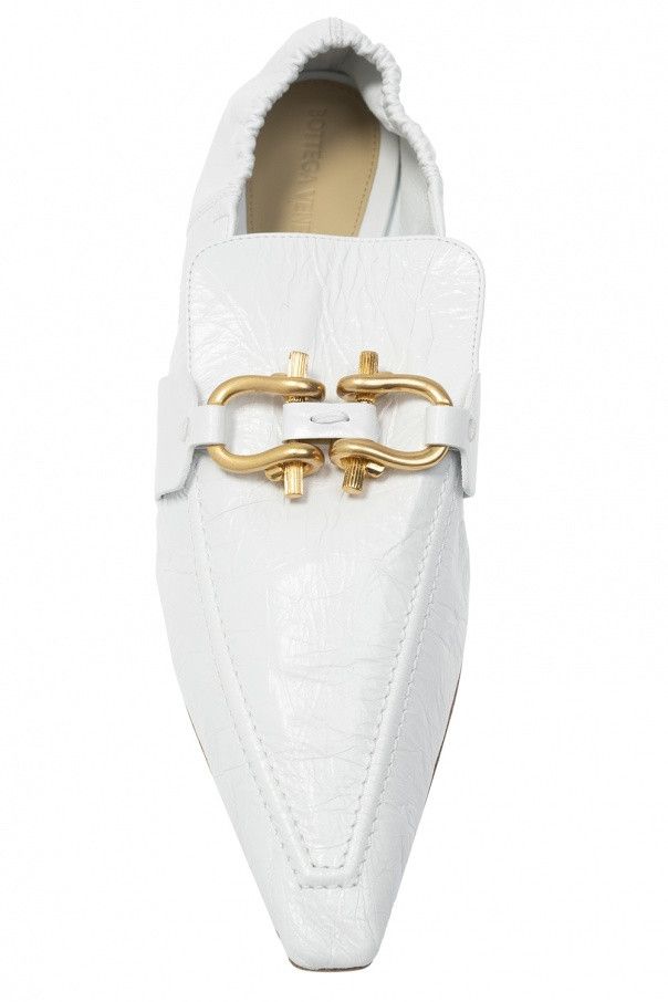Bottega Veneta o1n1vont1024 Madame Platforms in Optic White Size US 9.5 / IT 39.5 - 6 Thumbnail