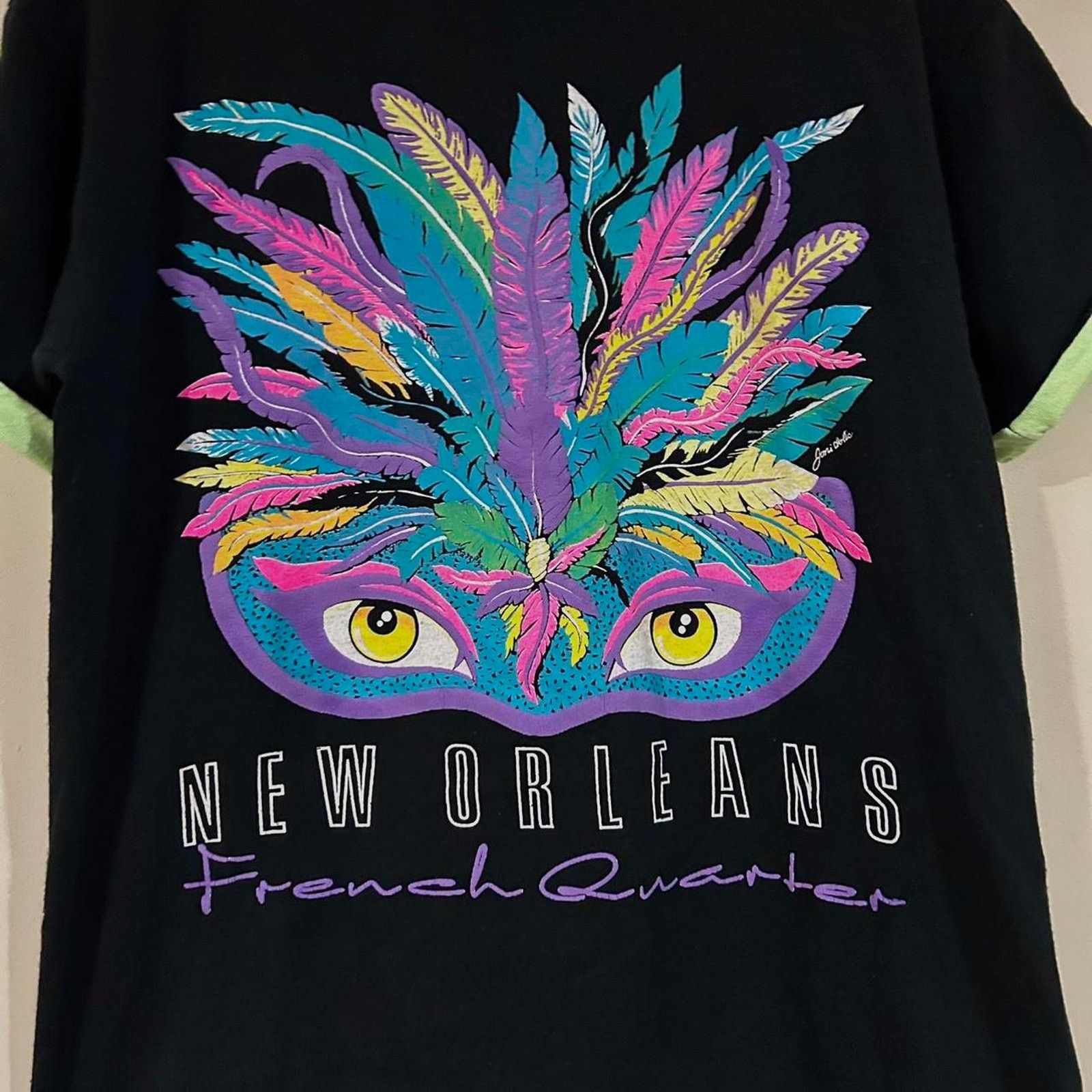 Other Vintage New Orleans French Quarter Mask Double Sleeved Shirt Size US M / EU 48-50 / 2 - 2 Thumbnail
