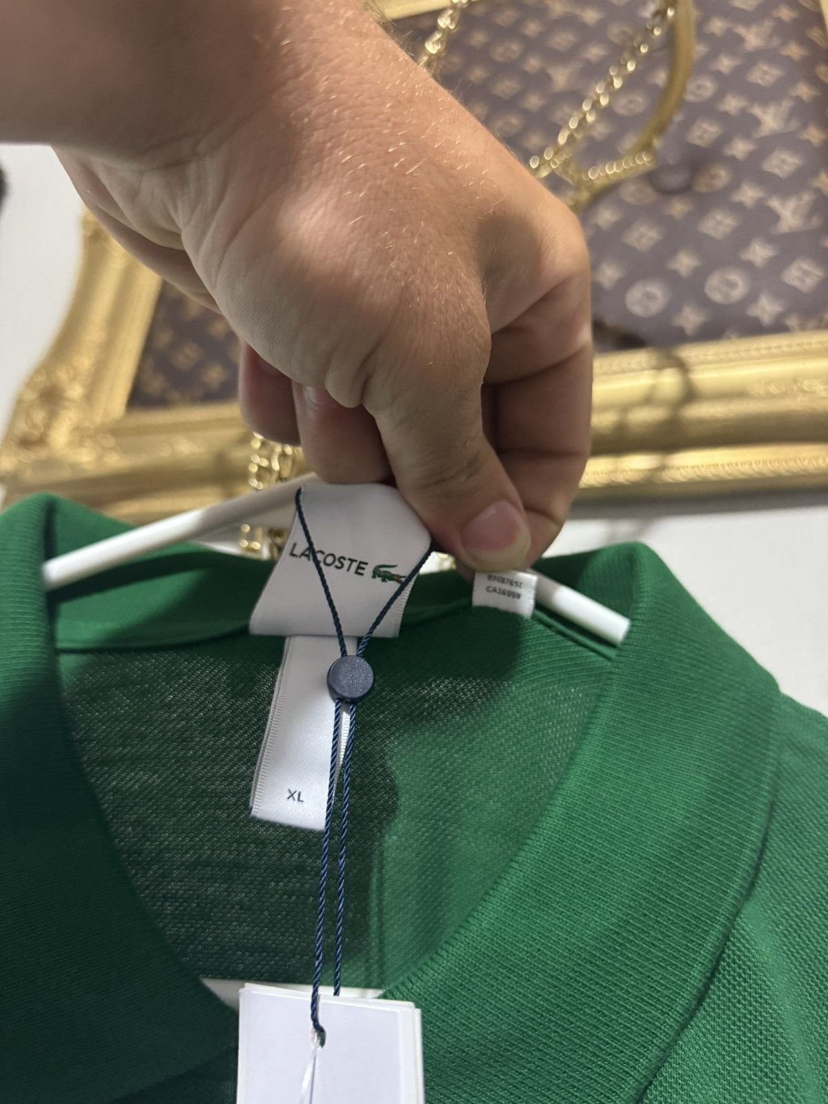 Lacoste × Supreme Supreme LACOSTE Pique Zip/Up Polo XL Green Size US XL / EU 56 / 4 - 7 Thumbnail