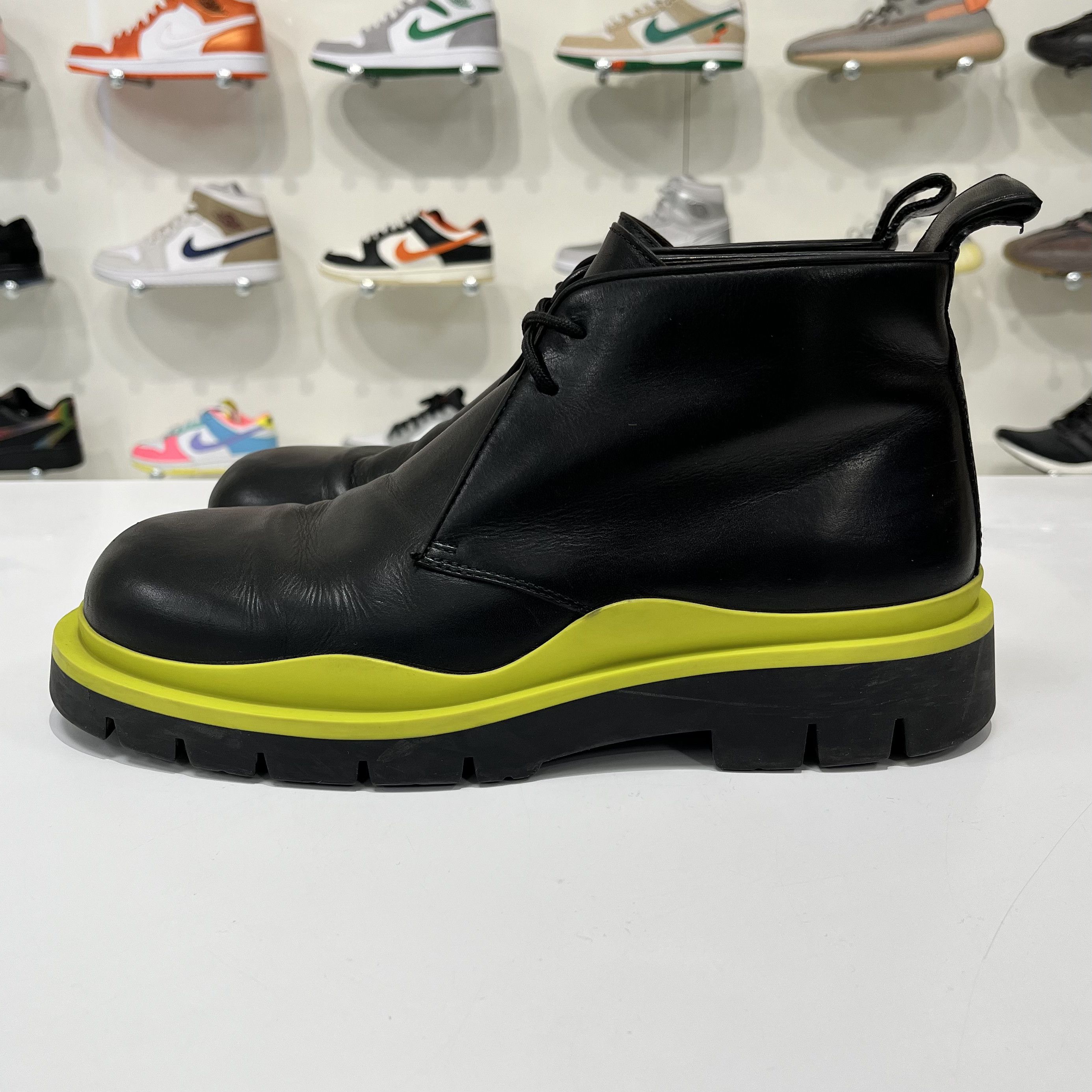 Bottega Veneta Bottega Veneta Tire Leather Boots Black/Green Size US 9.5 / EU 42-43 - 3 Thumbnail