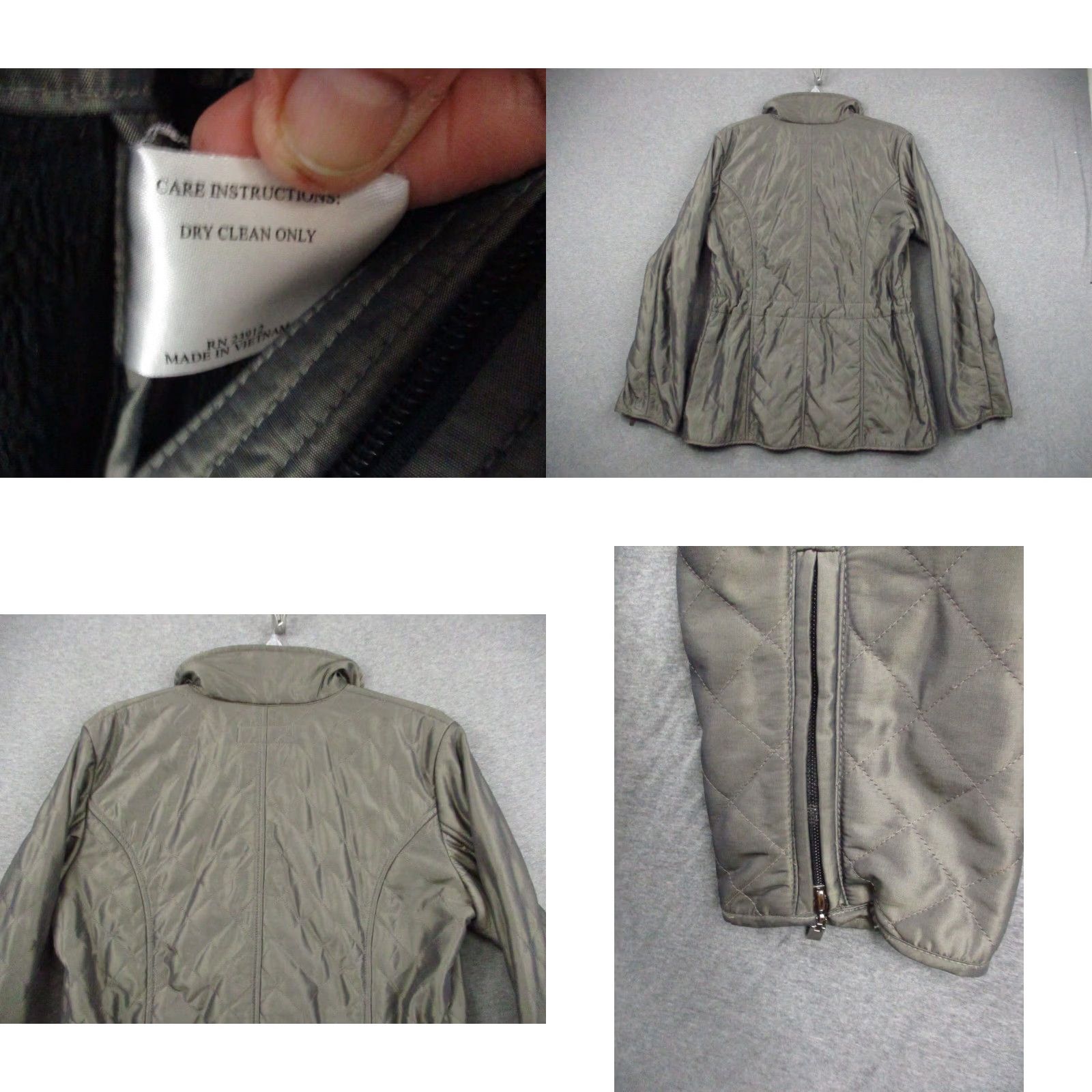 Pendleton Pendelton Jacket Women Medium Silver Quilted Cinch Waist Pockets Hooded Regular Size M Winter Fall Spring Size M / US 6-8 / IT 42-44 - 8 Thumbnail