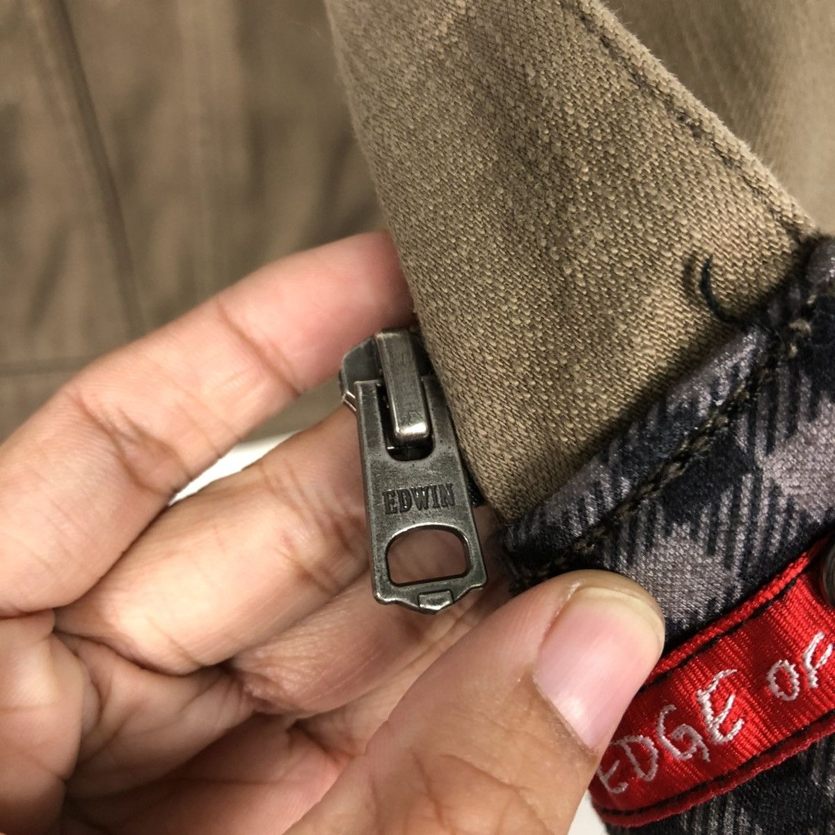 Edwin × Japanese Brand 🔥CROPPED BIKER JACKET EDWIN LEATHER PARTS POCKET Size US M / EU 48-50 / 2 - 19 Thumbnail