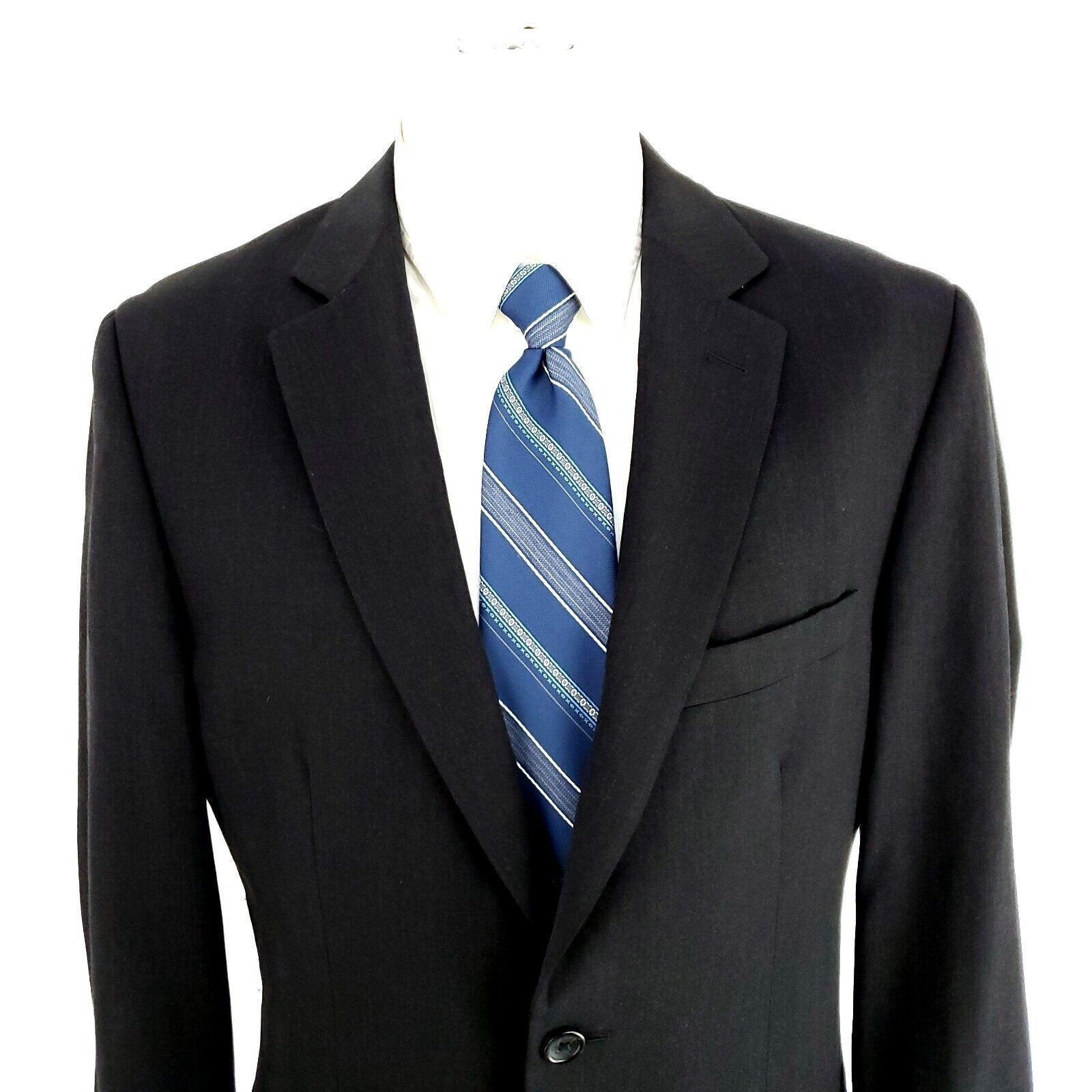 Pronto Uomo Pronto Uomo Platinum Wool 2 Button Blazer 38R Or Slim 40R Bl Size 38R - 1 Thumbnail