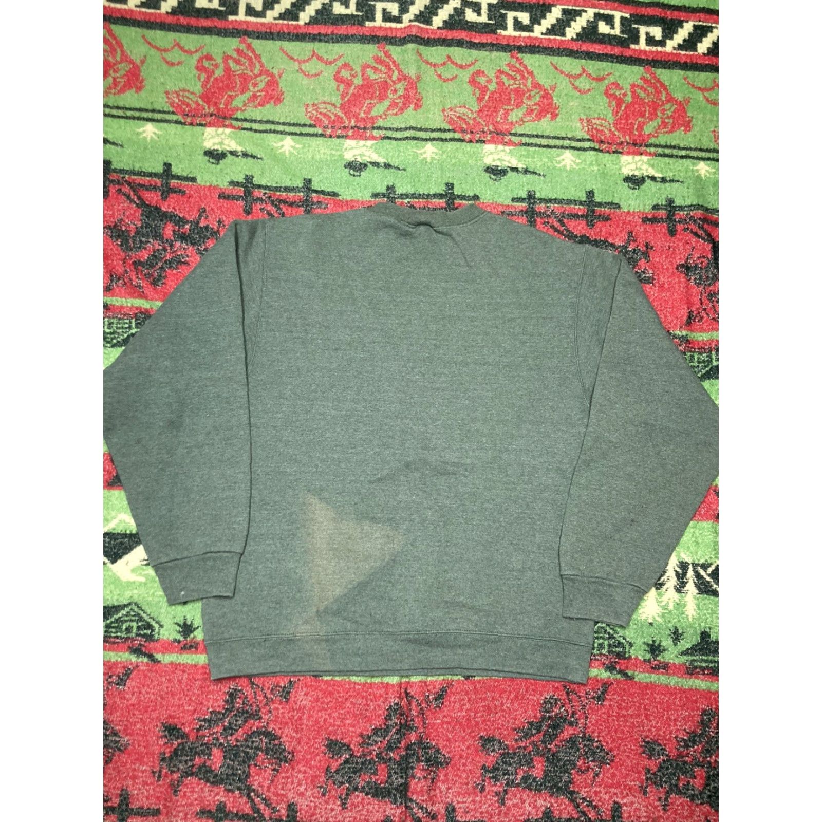 Wilson VINTAGE Wilson Sportswear Sweatshirt 90s Crewneck Olive Green Military Medium Mens Shirt Size US M / EU 48-50 / 2 - 7 Thumbnail