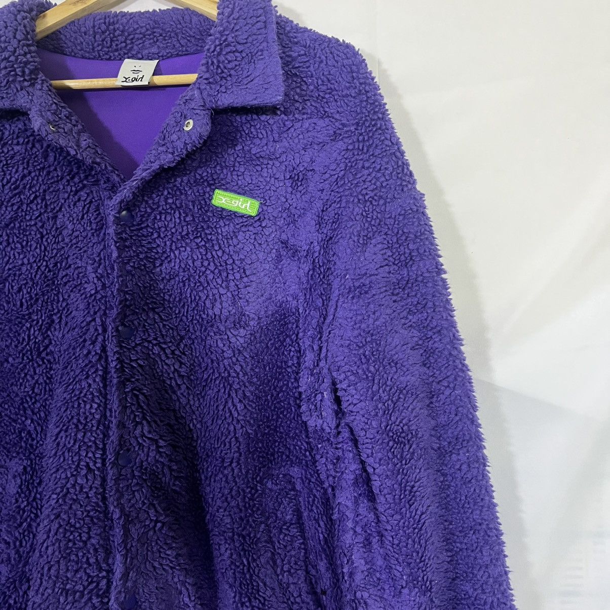 X-Girl VINTAGE X-GIRL FUR JACKET Size L / US 10 / IT 46 - 3 Thumbnail