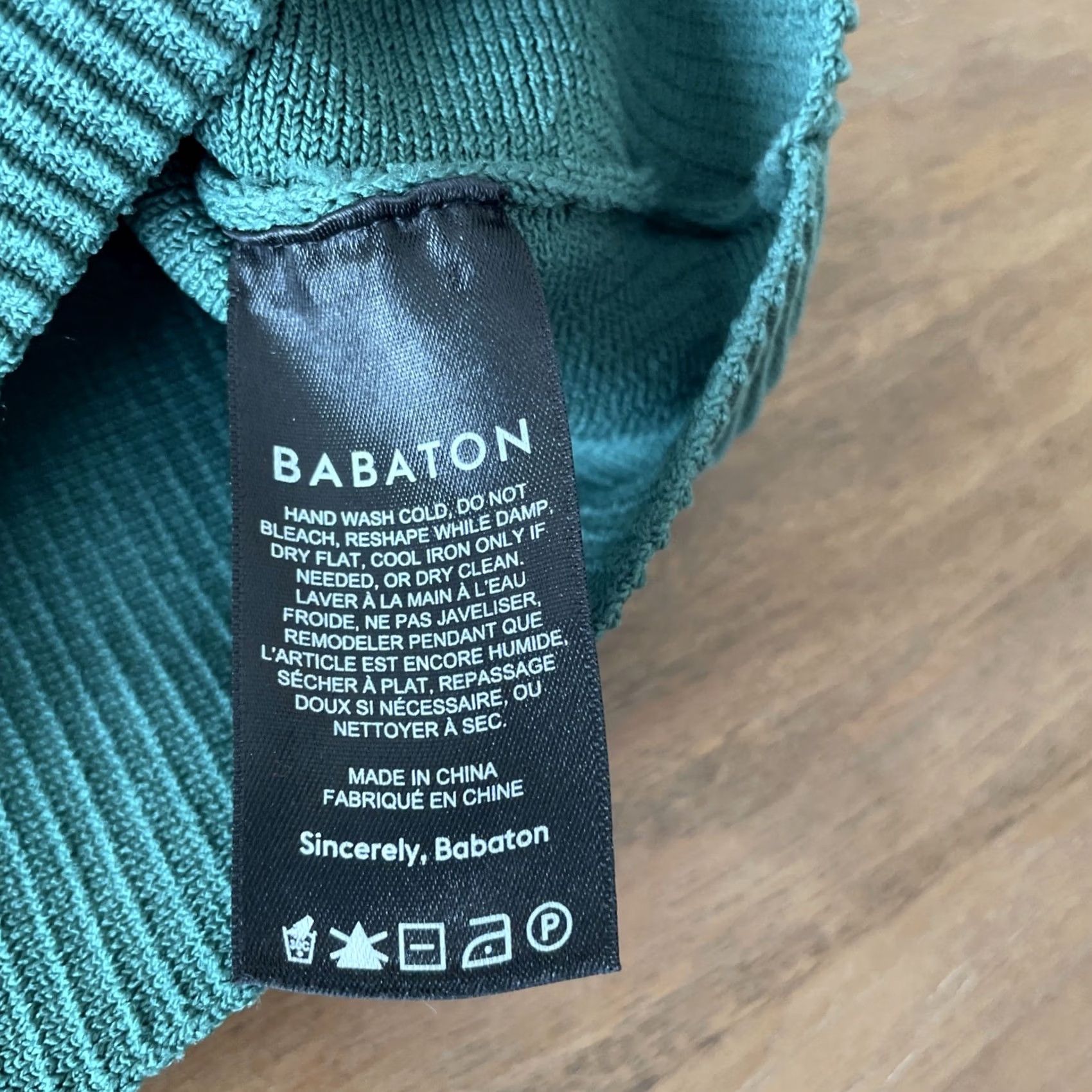 Vintage Babaton Crop Top Green XS Squareneck Ribbed Cap Sleeve Knit Adelaide Sculpt Knit Top Size XS / US 0-2 / IT 36-38 - 5 Thumbnail