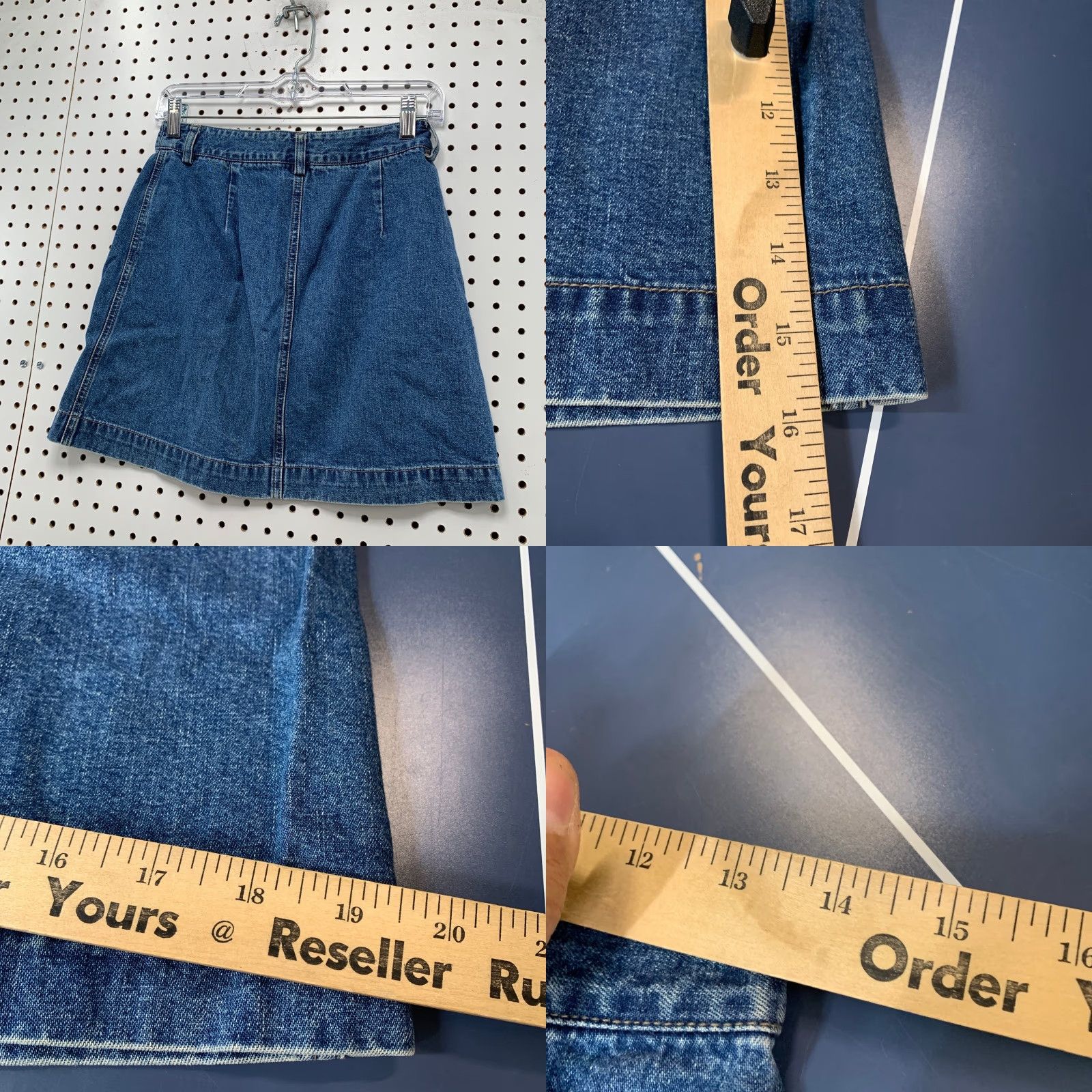 Gap Vintage Gap Cargo Denim Skirt Womens Size 4 Blue Y2K Pockets Button Front 26x16 Size 27" / US 4 / IT 40 - 8 Thumbnail