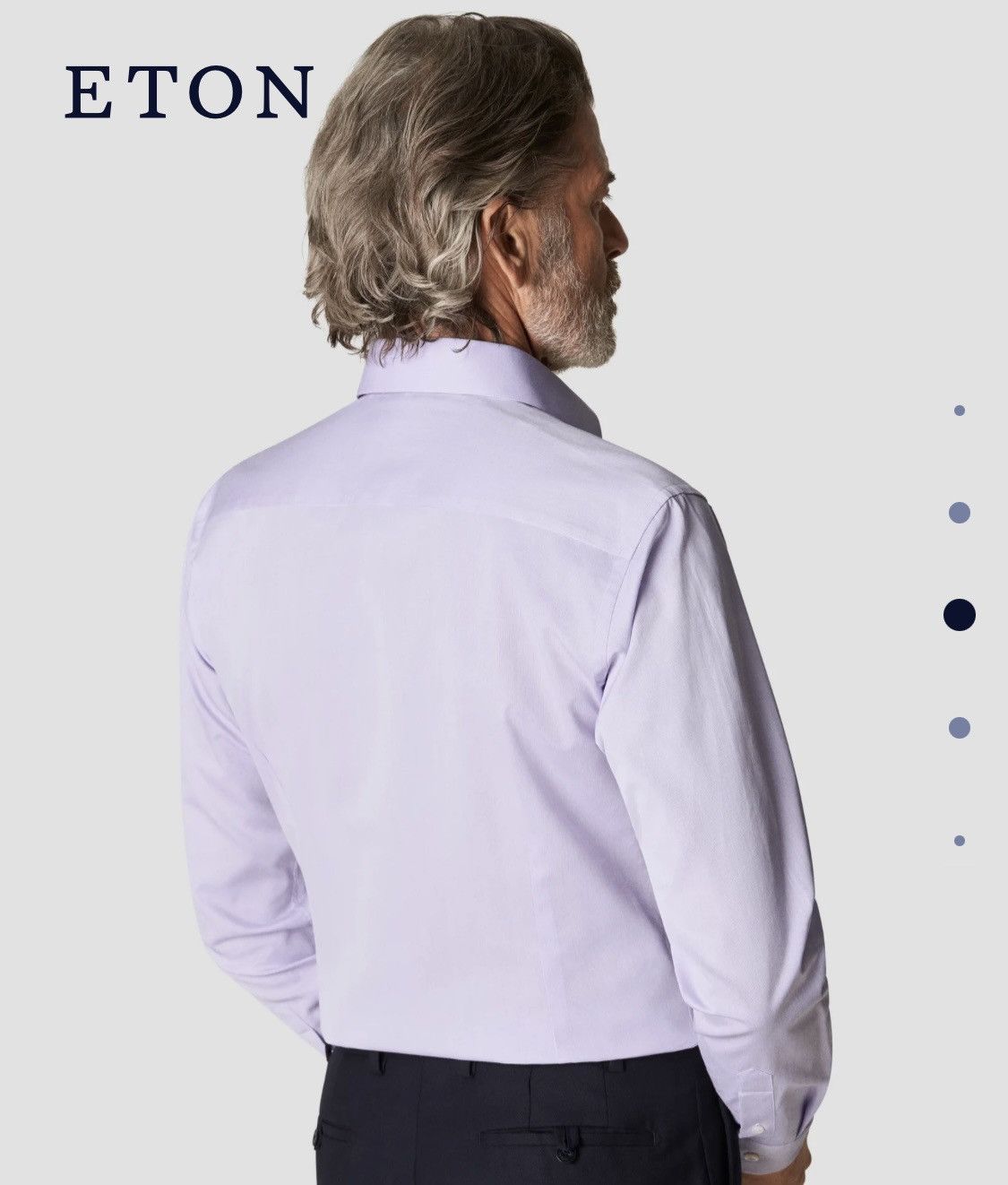 Eton Eton Light Purple Signature Twill Shirt – Made to Measure Size US L / EU 52-54 / 3 - 5 Thumbnail