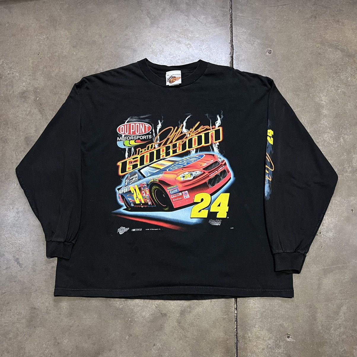 NASCAR × Vintage × Winners Circle Vintage Jeff Gordon NASCAR Long Sleeve Graphic Tee Flames Size US XL / EU 56 / 4 - 6 Thumbnail