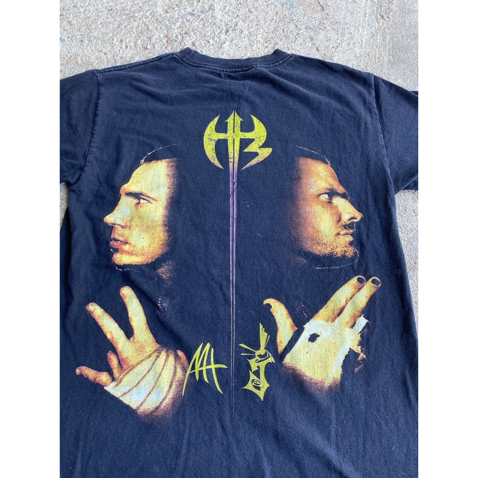 WWE Vintage Hardy Boyz T Shirt Small Black Matt Jeff Hardys Size US S / EU 44-46 / 1 - 2 Thumbnail