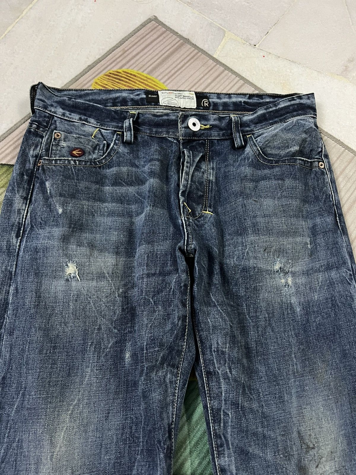 Energie × Jean 💥Flare💥Energie Distress Jean Size US 33 - 6 Thumbnail