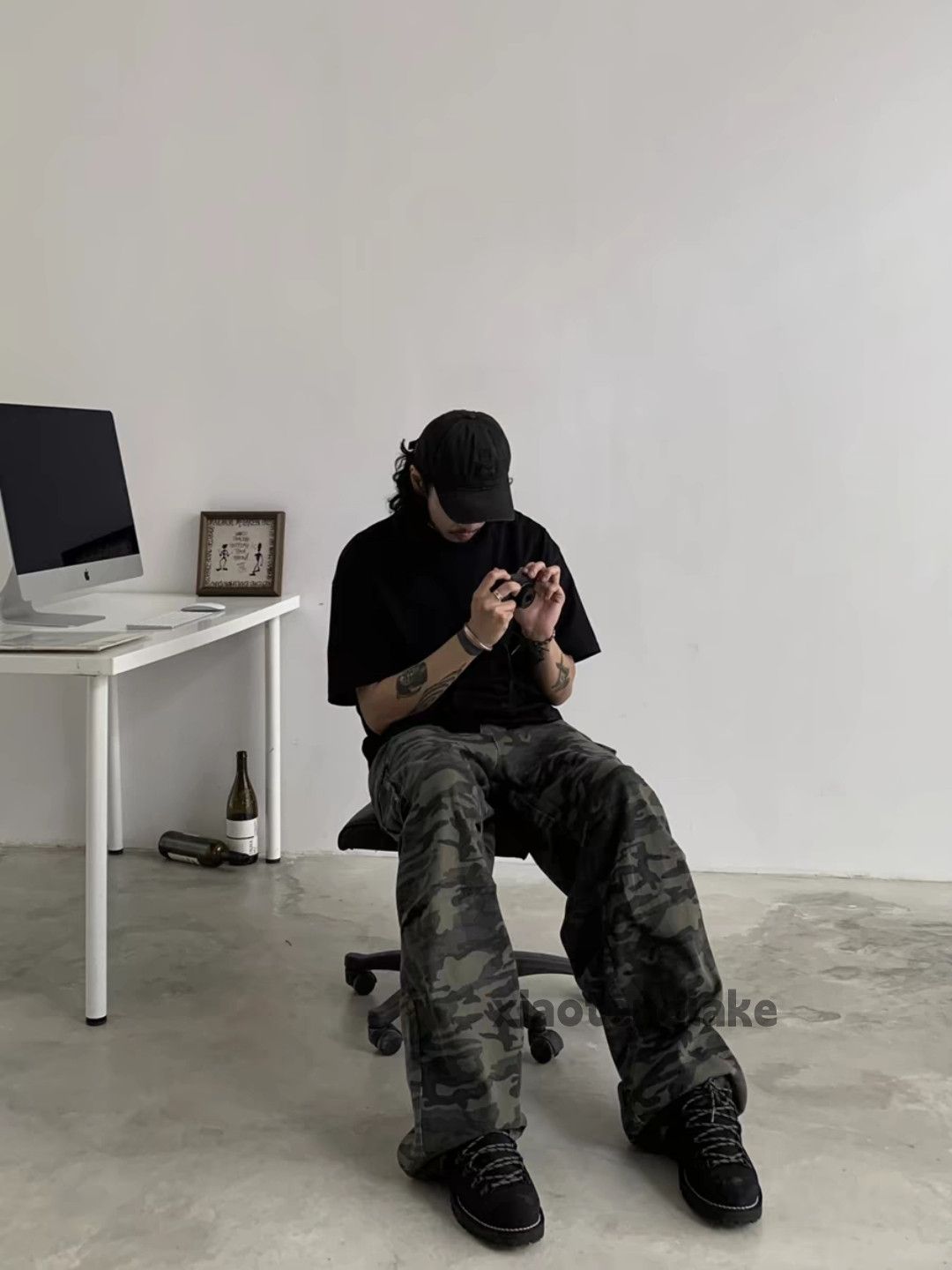 Designer × Japanese Brand × Vintage Utility military loose baggy camo hiphop cargo pants Size US 32 / EU 48 - 7 Thumbnail