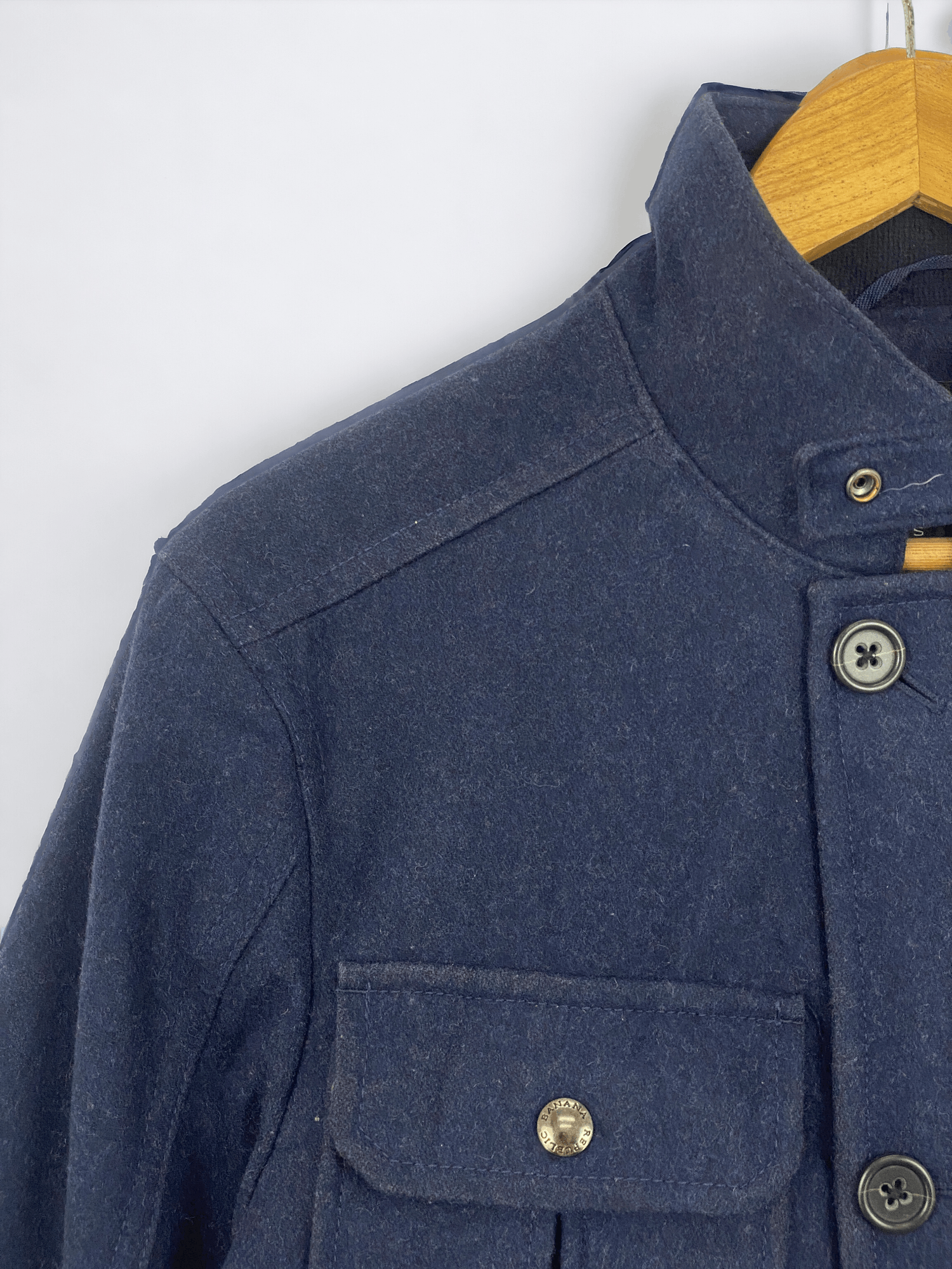 Banana Republic Vintage Banana Republic Button Up Wool Jacket JA0041 Size US S / EU 44-46 / 1 - 8 Thumbnail