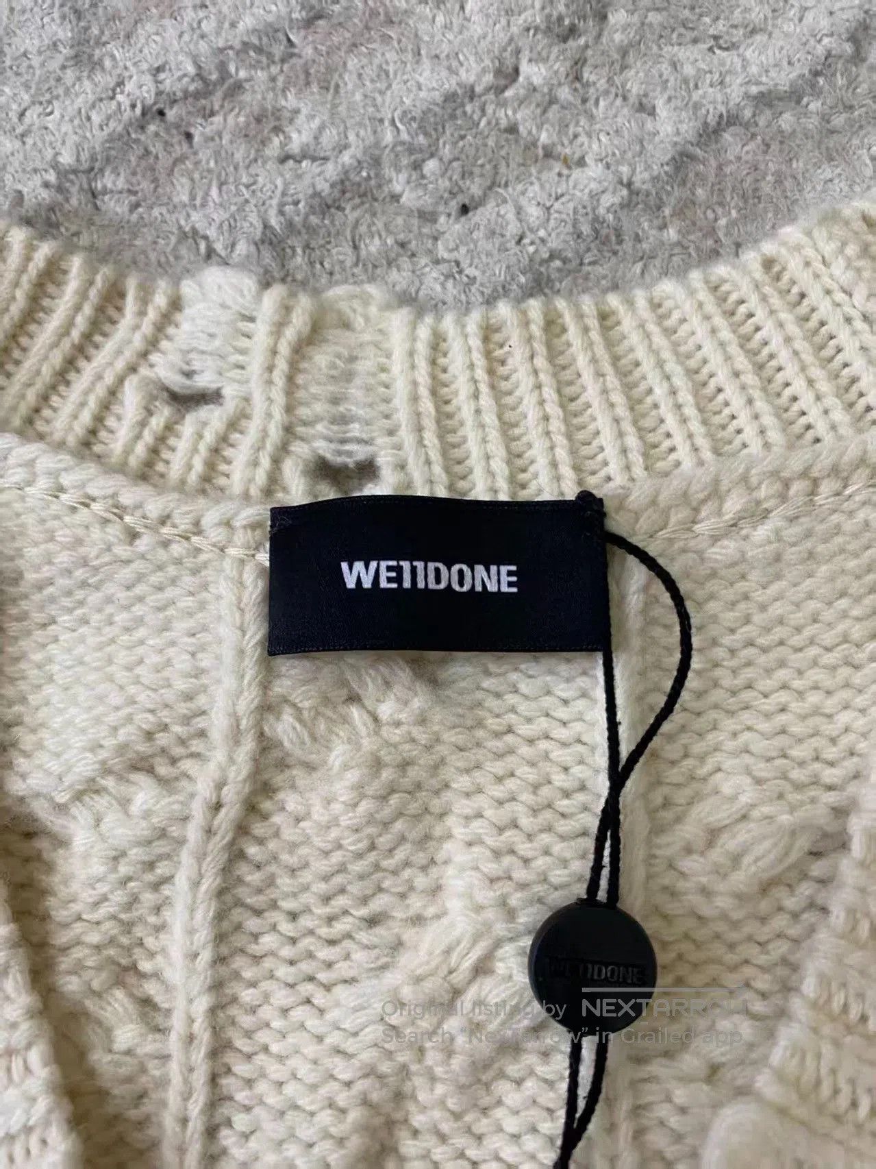 WE11DONE we11done Printed Chunky Knit Sweater. Size US M / EU 48-50 / 2 - 3 Thumbnail